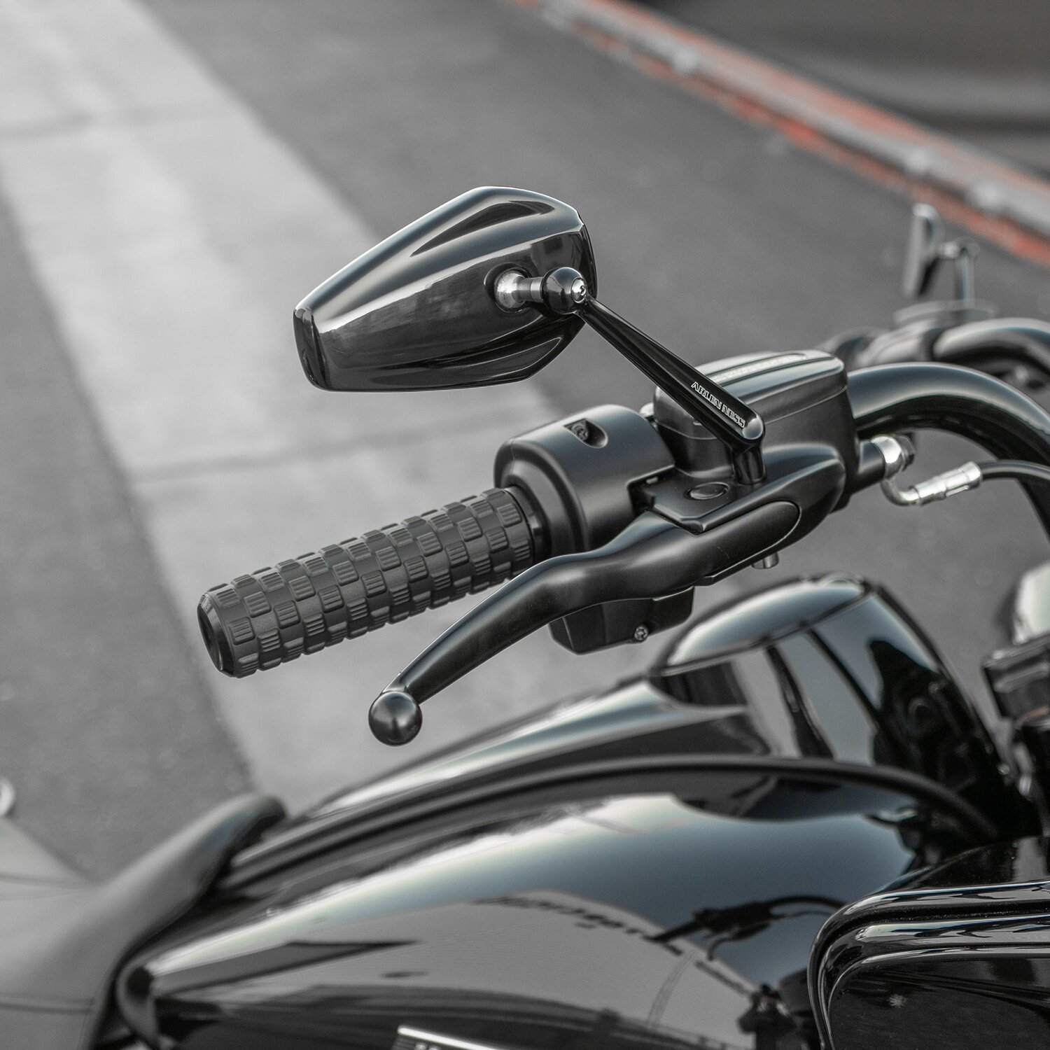 Arlen Ness, Air Trax Grips Gen 2 e-Throttle, All, Black