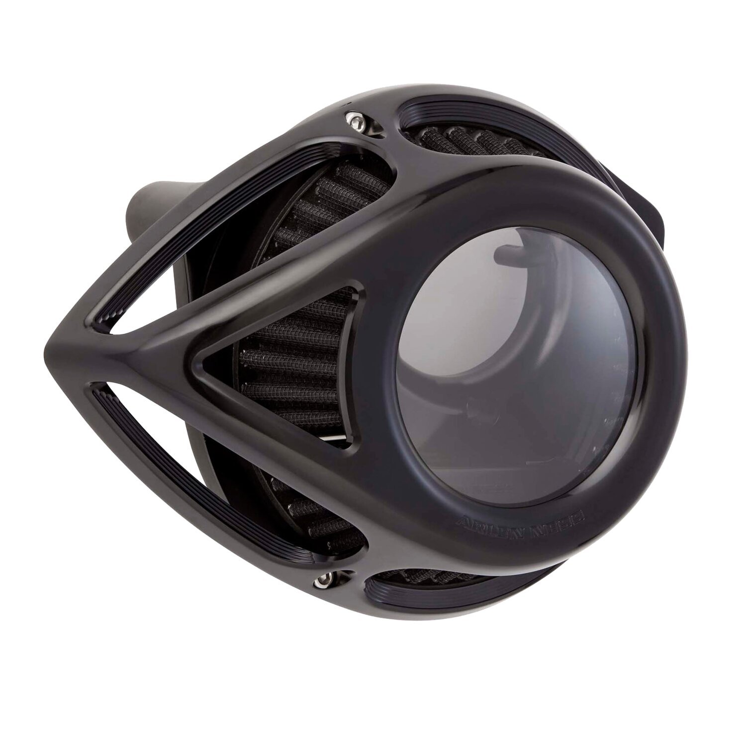 Arlen Ness, Clear Tear Air Cleaner, All, Black