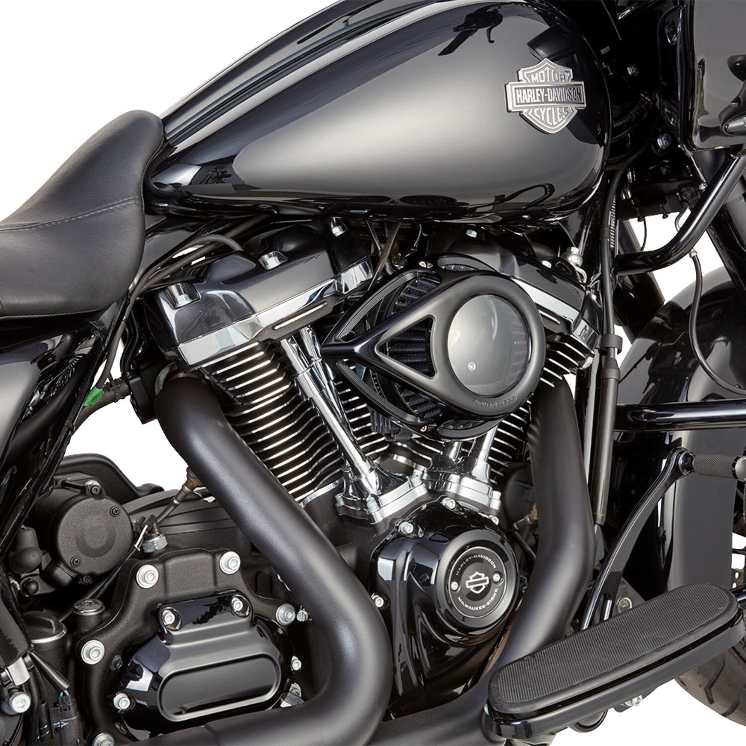 Arlen Ness, Clear Tear Air Cleaner, All, Black