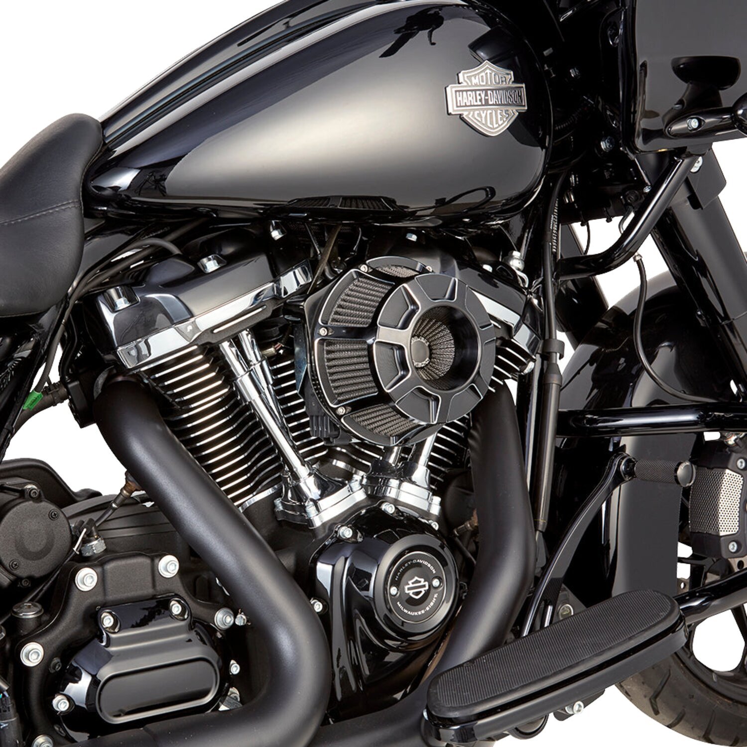 Arlen Ness, Beveled Inverted Air Cleaner, Black
