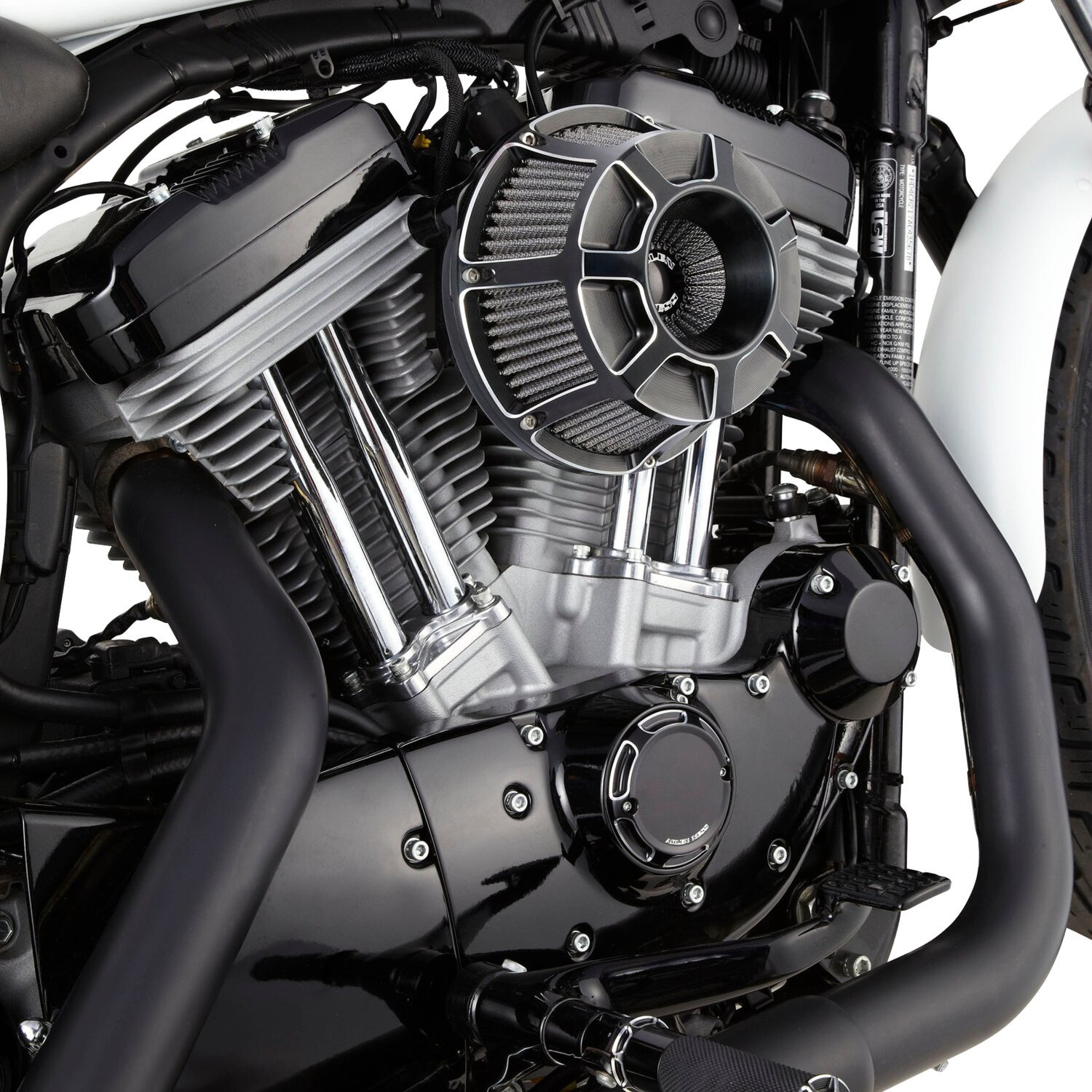 Arlen Ness, Beveled Inverted Air Cleaner, Black