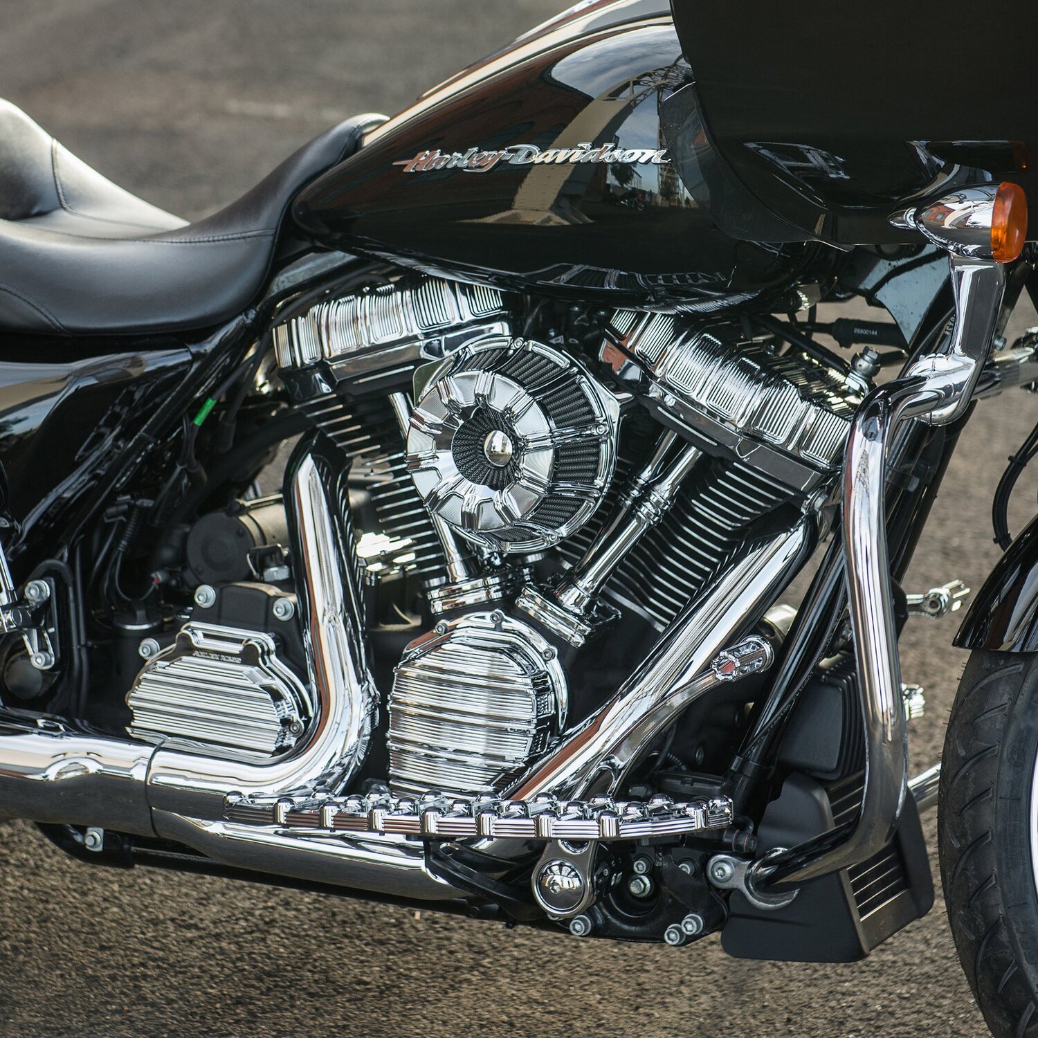 Arlen Ness, 10-Gauge Inverted Air Cleaner, Chrome