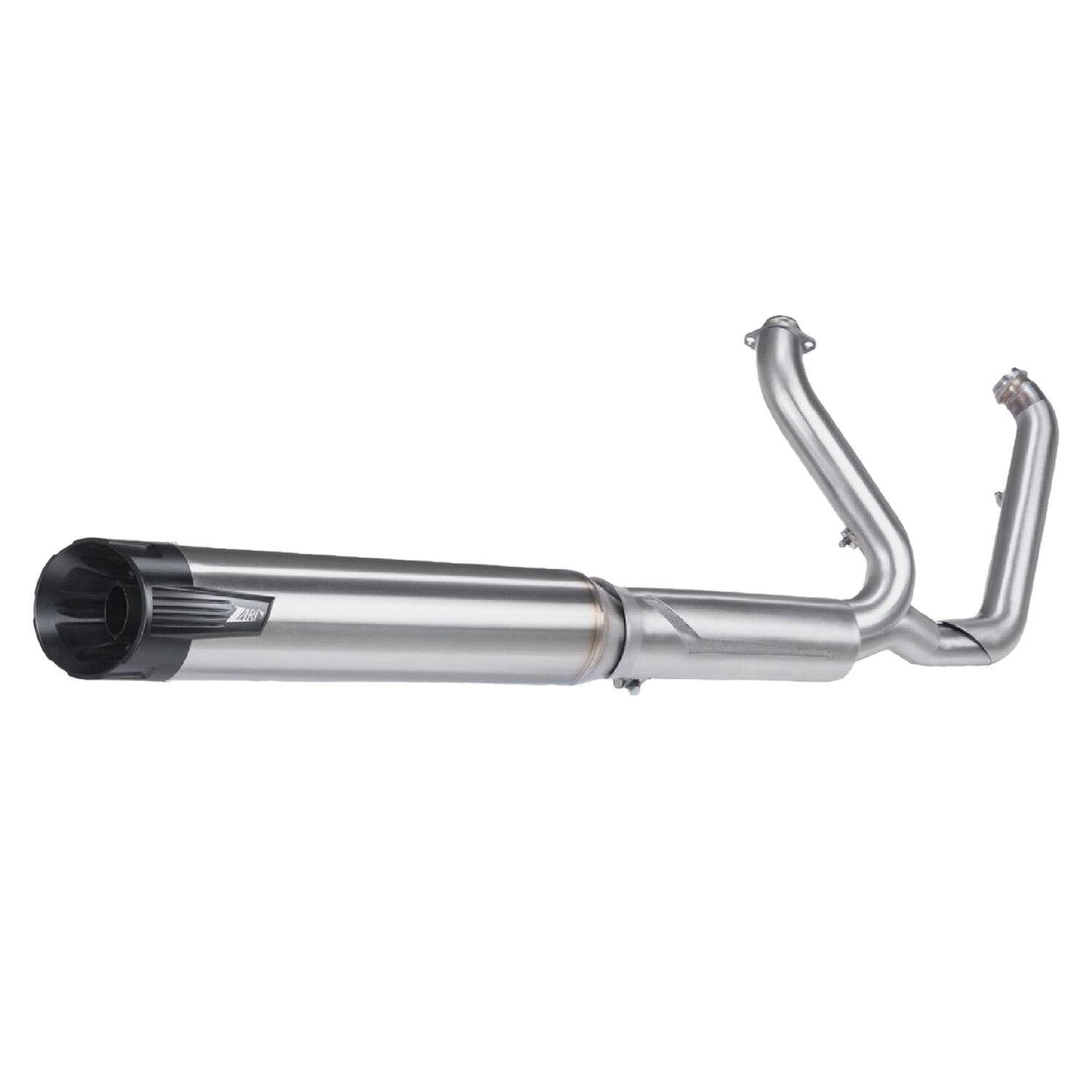 Zard, Softail Euro 5+ 2-1 exhaust system. Satin stainless