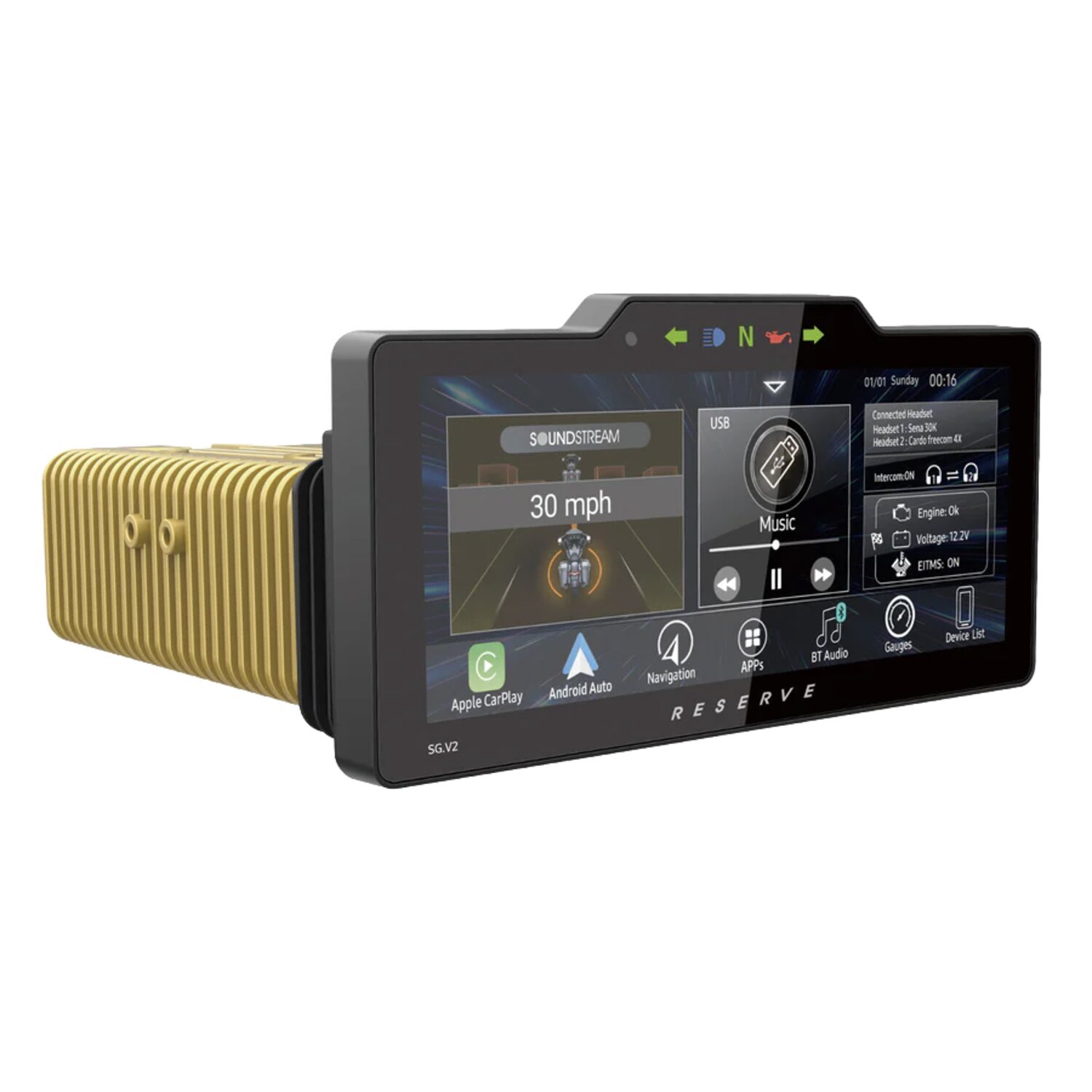 Soundstream, Head unit Radio Plug-n-Play upgrade, Black