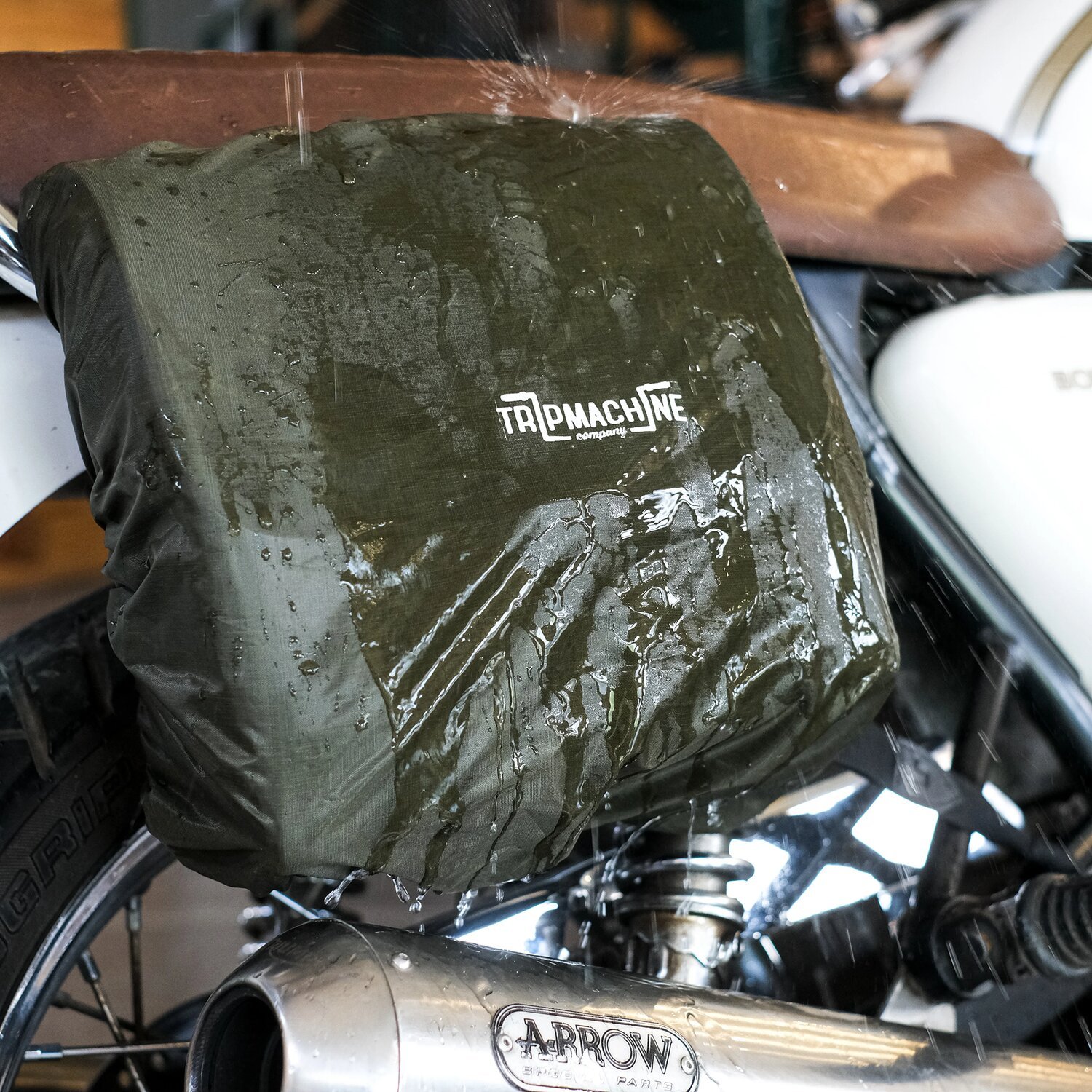 Trip Machine x DGR Wayfarer Pannier, cognac