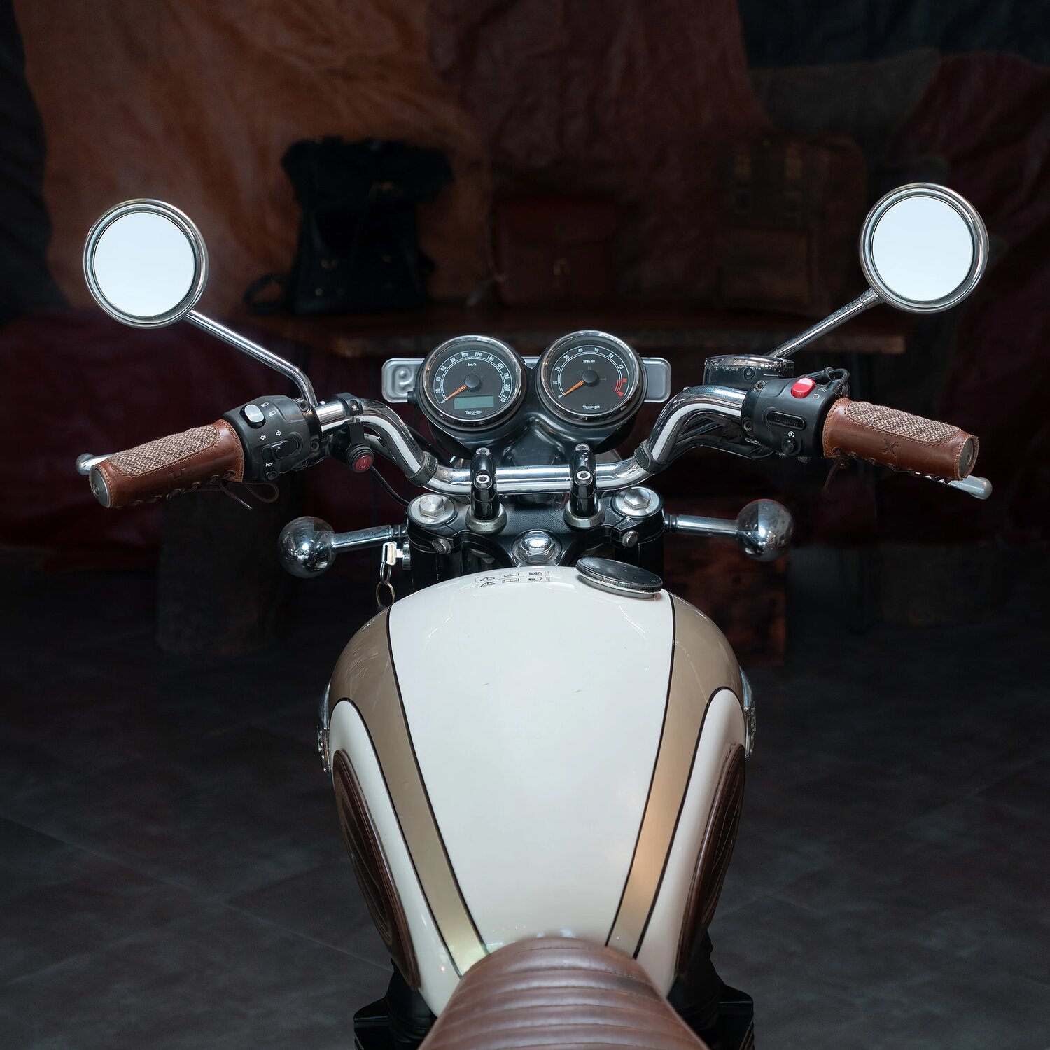 Trip Machine x DGR Haberdash Grips 10cm, cognac