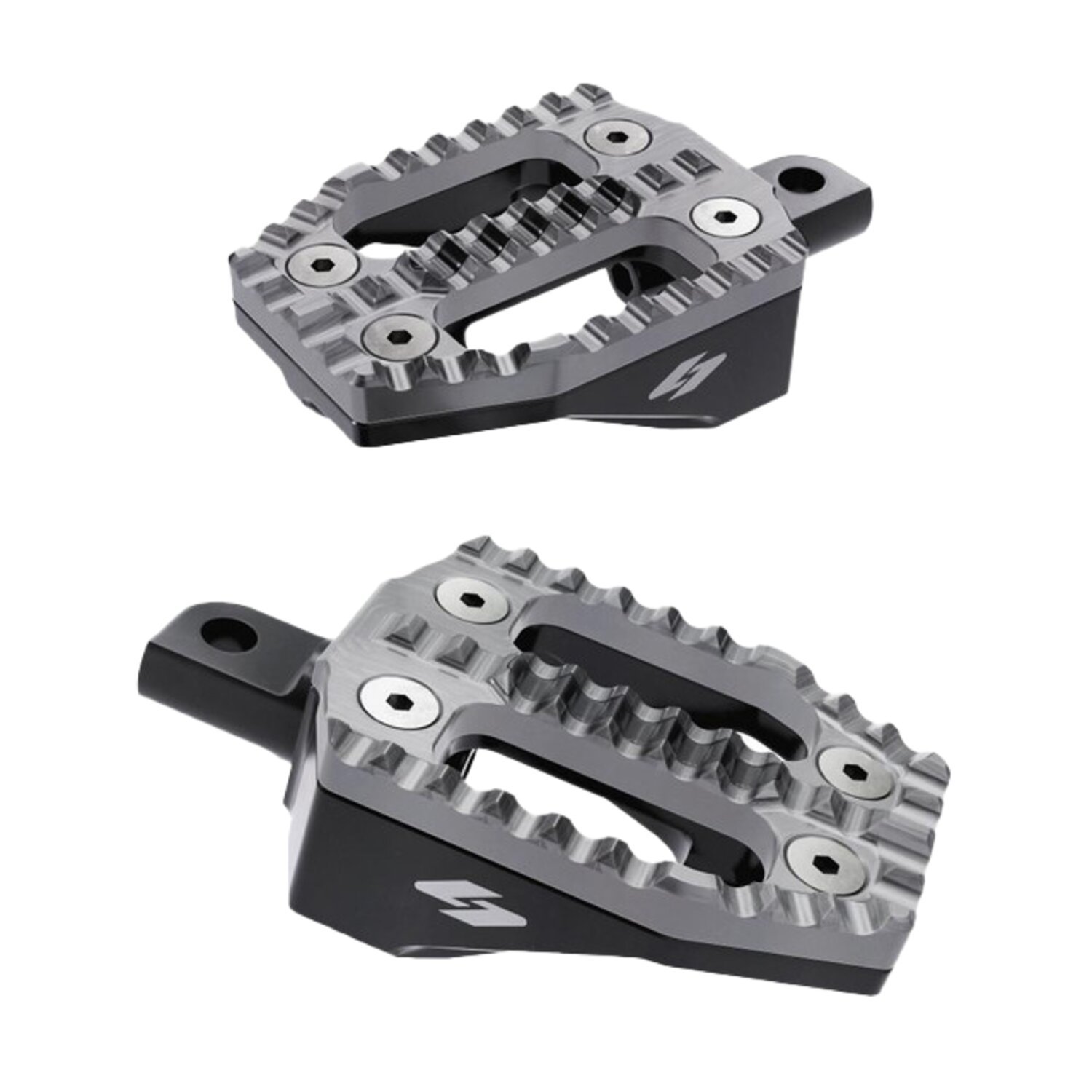 Kraus, EXO passenger foot peg base. Black anodized aluminum