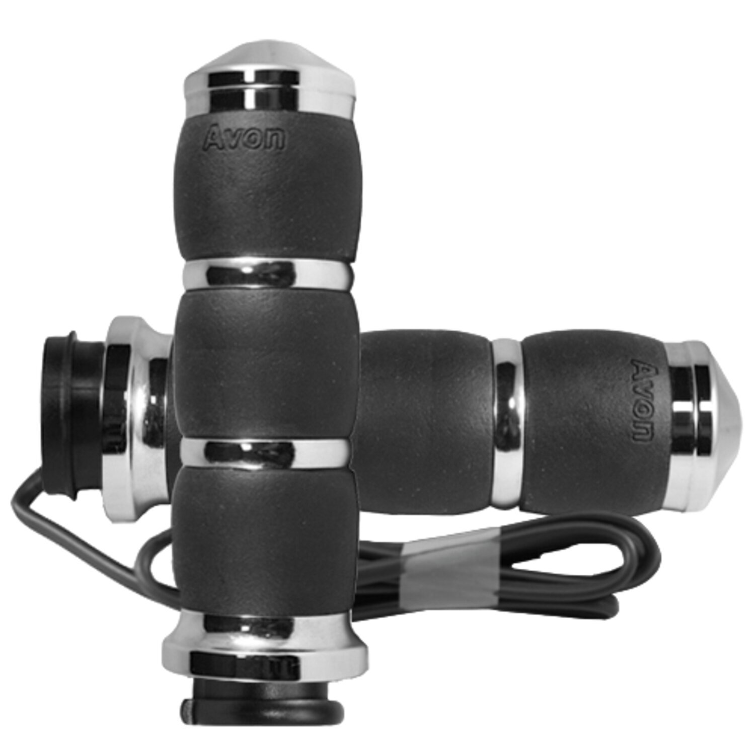 Avon, Heated Velvet Air Cushion Grips, Chrome , e- Throttle