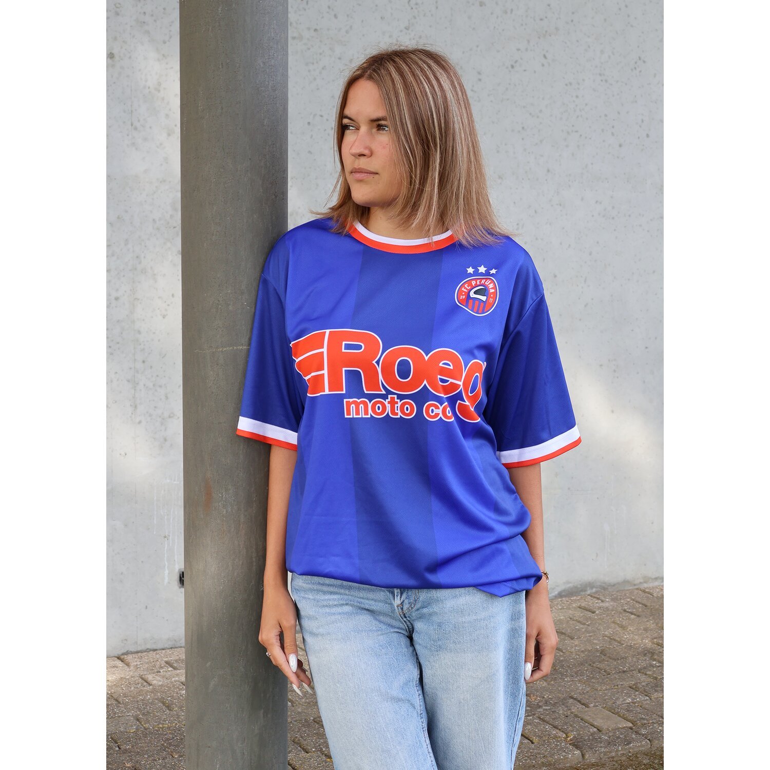 Roeg Peruna LE jalgpallisärk, sinine, oranž, XL