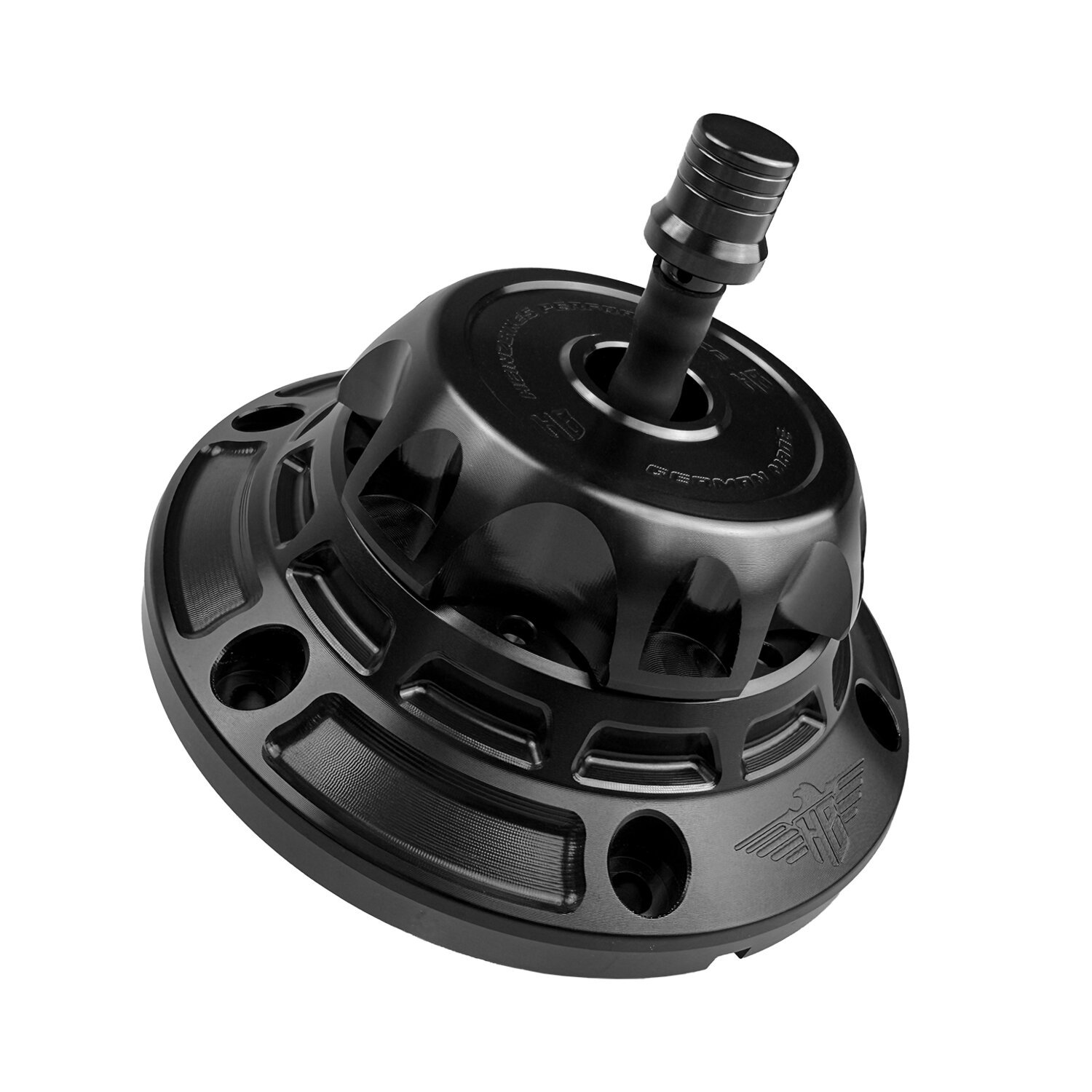 HeinzBikes, 'Performance' vented gas cap, Black, Anodized