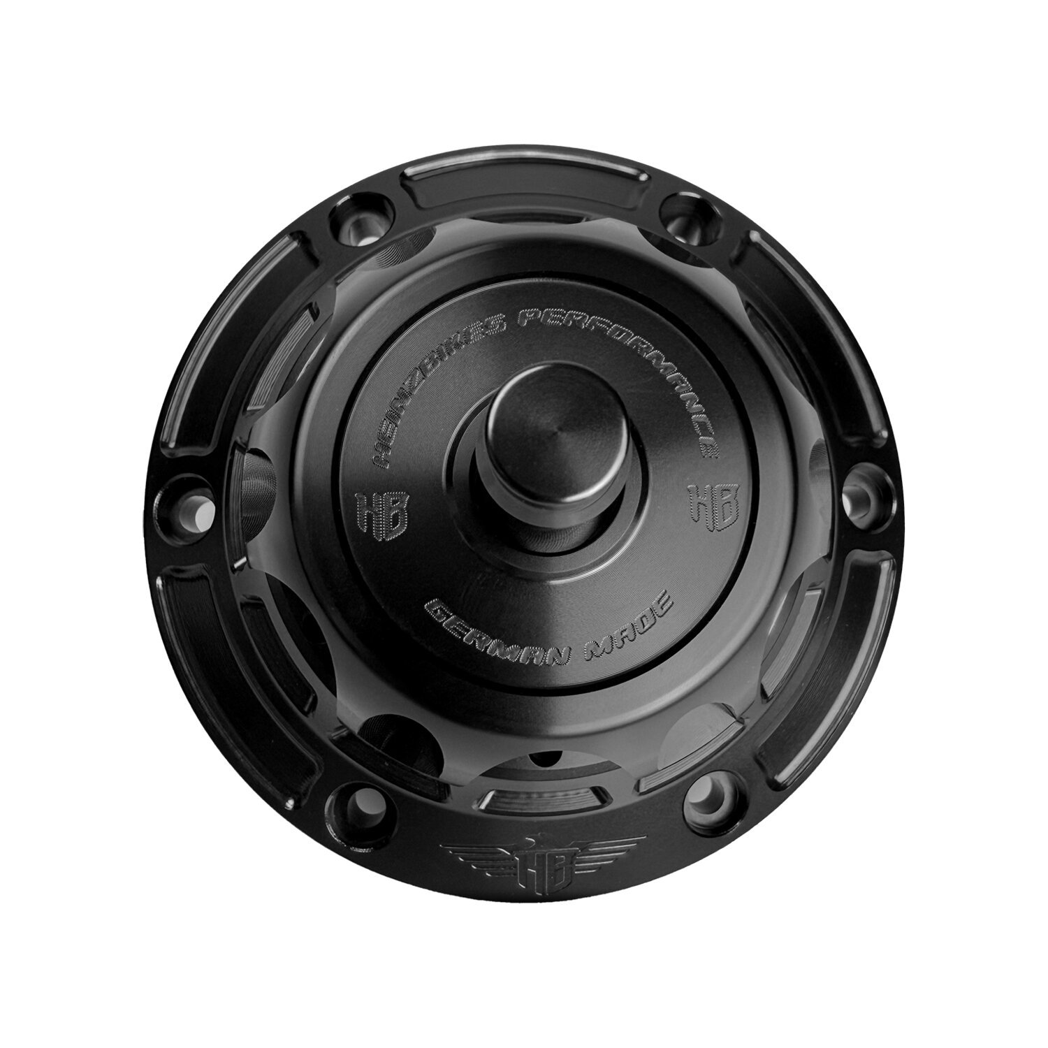 HeinzBikes, 'Performance' vented gas cap, Black, Anodized