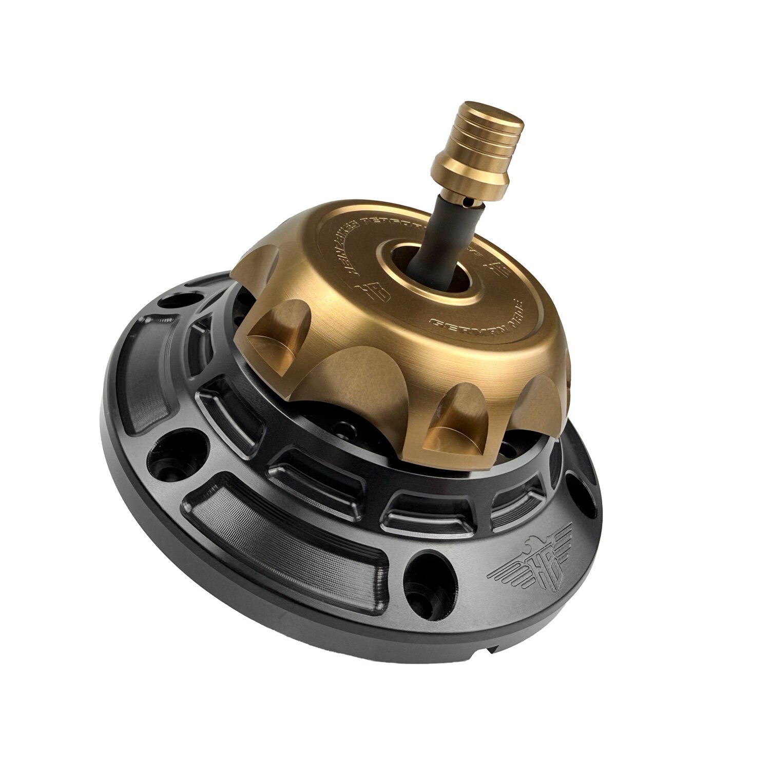 HeinzBikes, 'Performance' vented gas cap, black, Bronze, Anodized