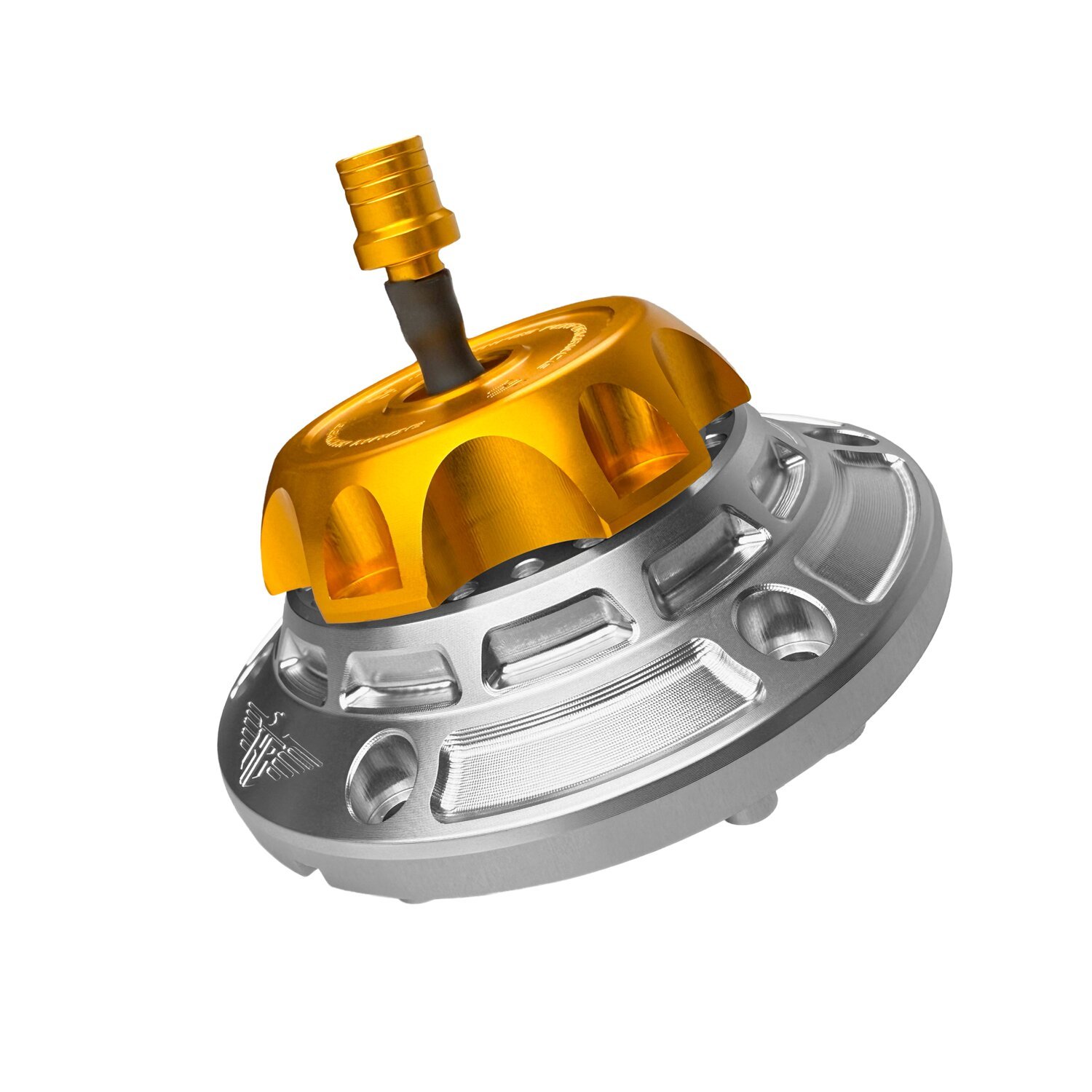 HeinzBikes, 'Performance' vented gas cap, silver, Gold, Anodized