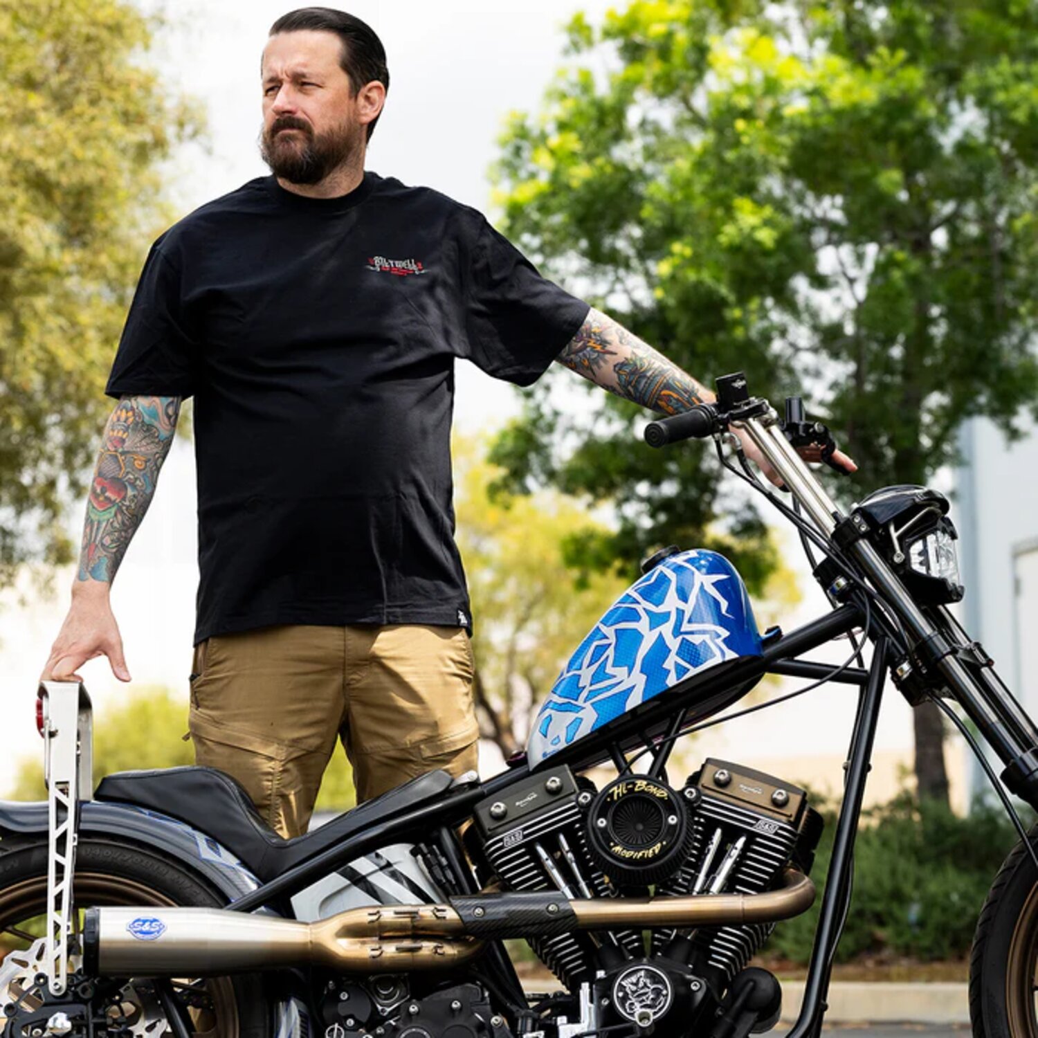 Biltwell Lane Splitter t-shirt, Black, 2XL