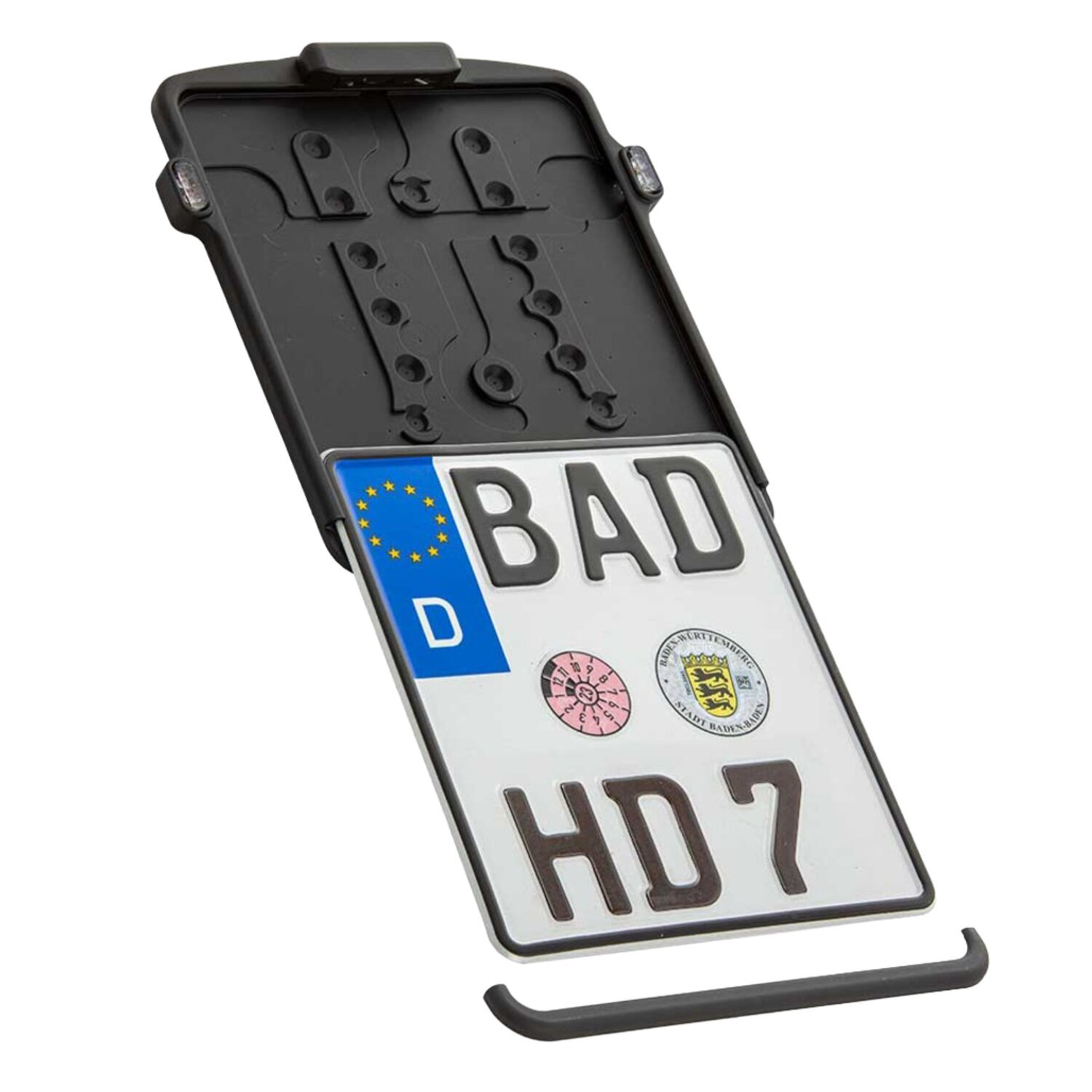 Rick's Motorcycles, Slide In License Plate 18x20cm blk
