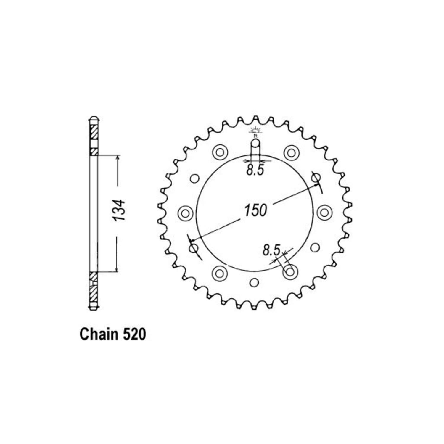 JT Rear Sprocket 460.50