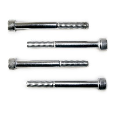 This stainless steel hardware kit contains longer bolts required for fitment of Cruiseliner saddlebags with Quick release kits:
8082511, 8080446, 8082632, 8081189 and 8080751.