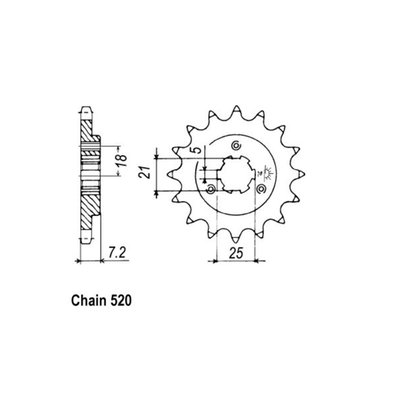 JT steel front sprockets are manufactured using Japanese SCM420 Chromoly or C49 high carbon steel. Accurately machined with the tightest of tolerances to guarantee a perfect fit and chain alignment. Fully heat treated