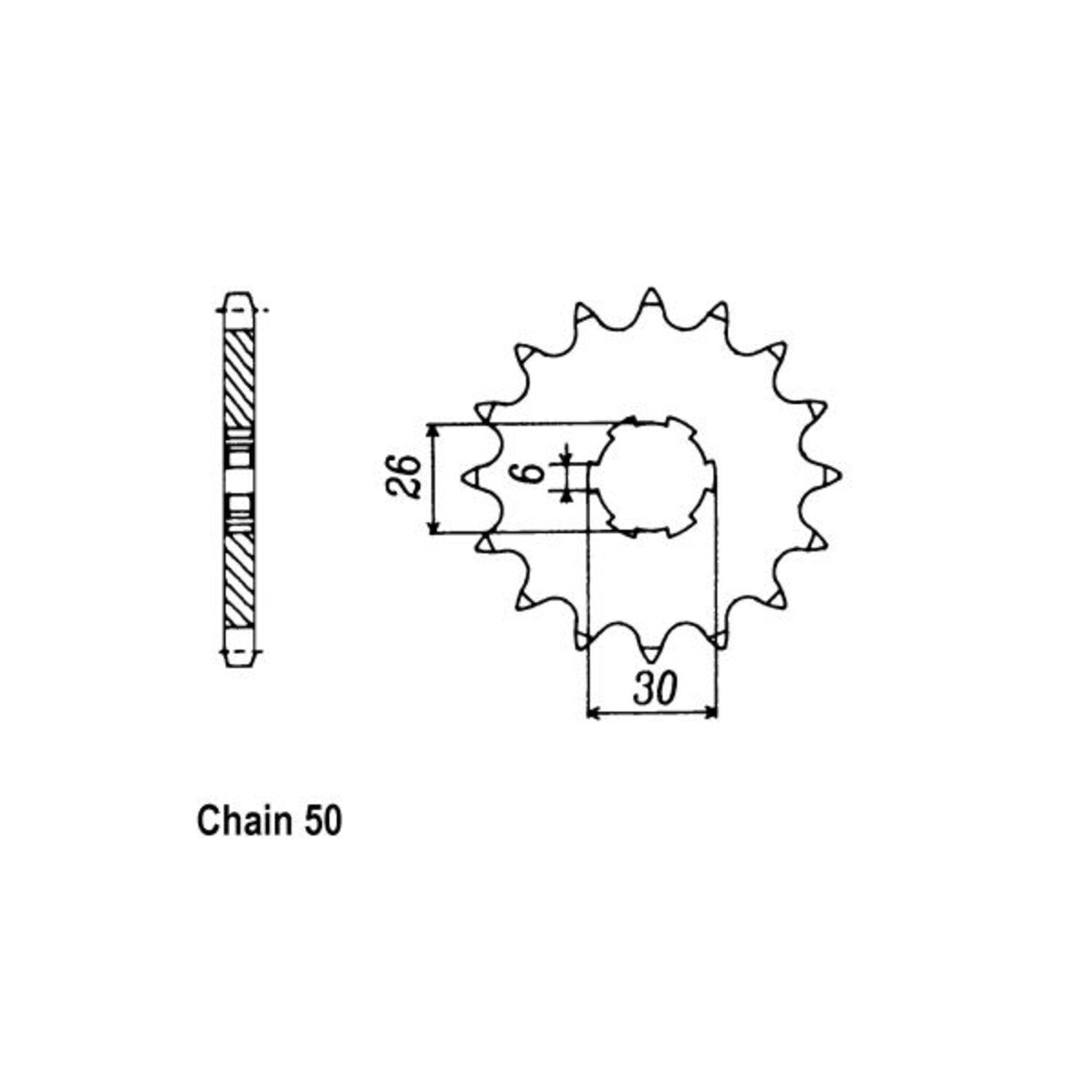 JT Front Sprocket 568.16