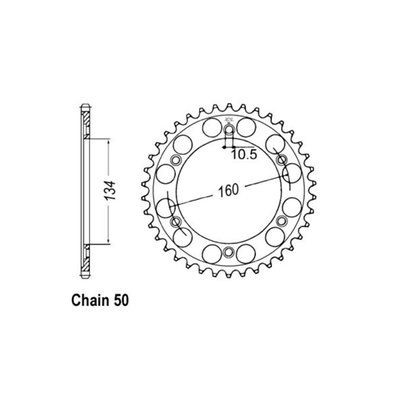 JT Steel rear sprockets are manufactured using Japanese C49 high carbon steel. Designed to minimise weight and maximise strength. Accurately machined to achieve balance and a perfect fit and chain alignment