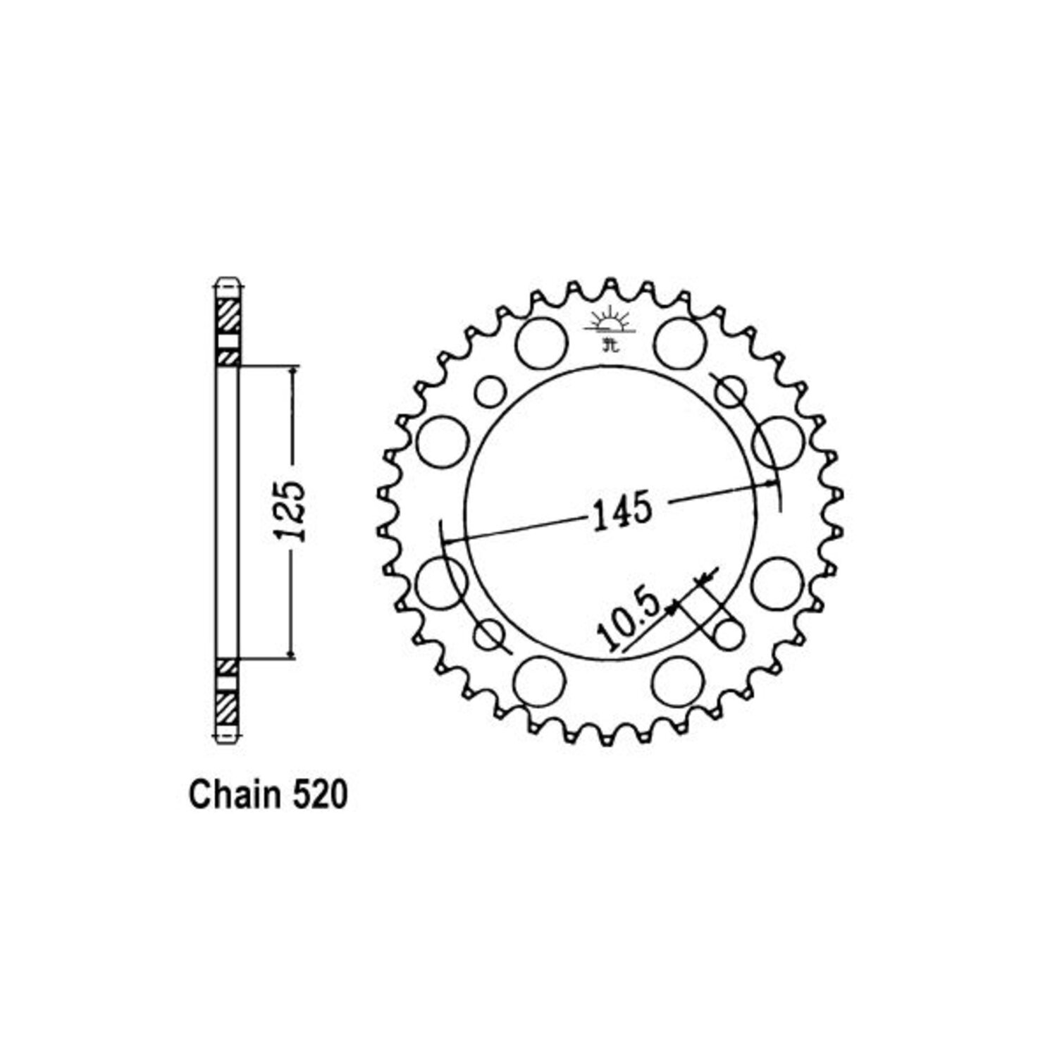 JT Rear Sprocket 857.45