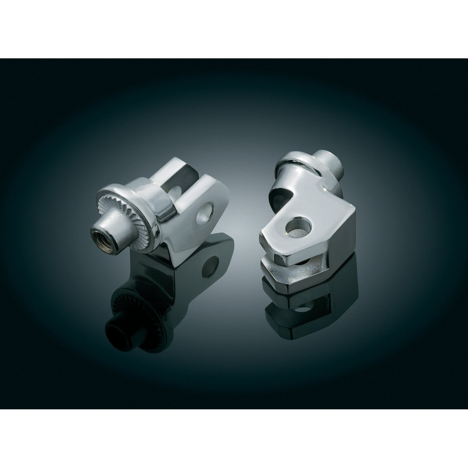 Kuryakyn, Footpeg adapter splined, Silver, Chrome