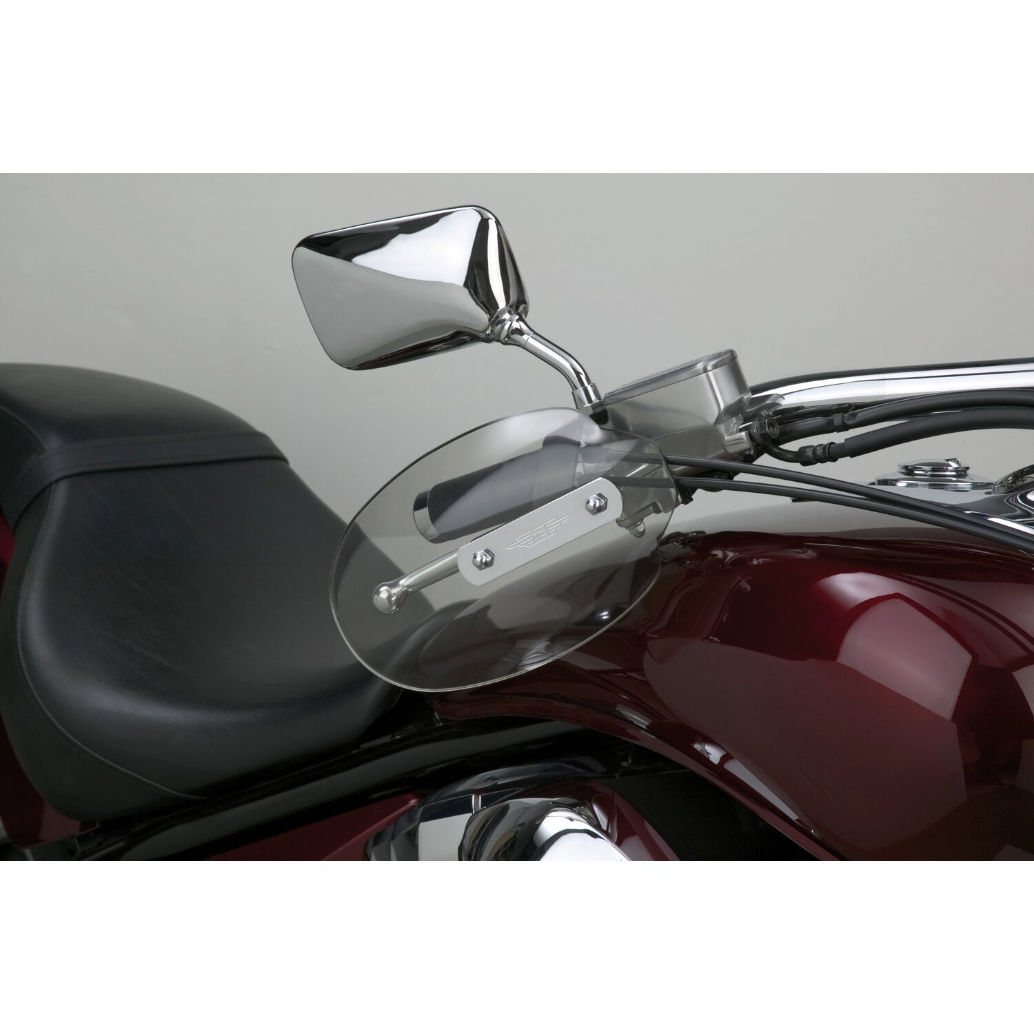 NC hand deflectors, light Unpainted, tinted