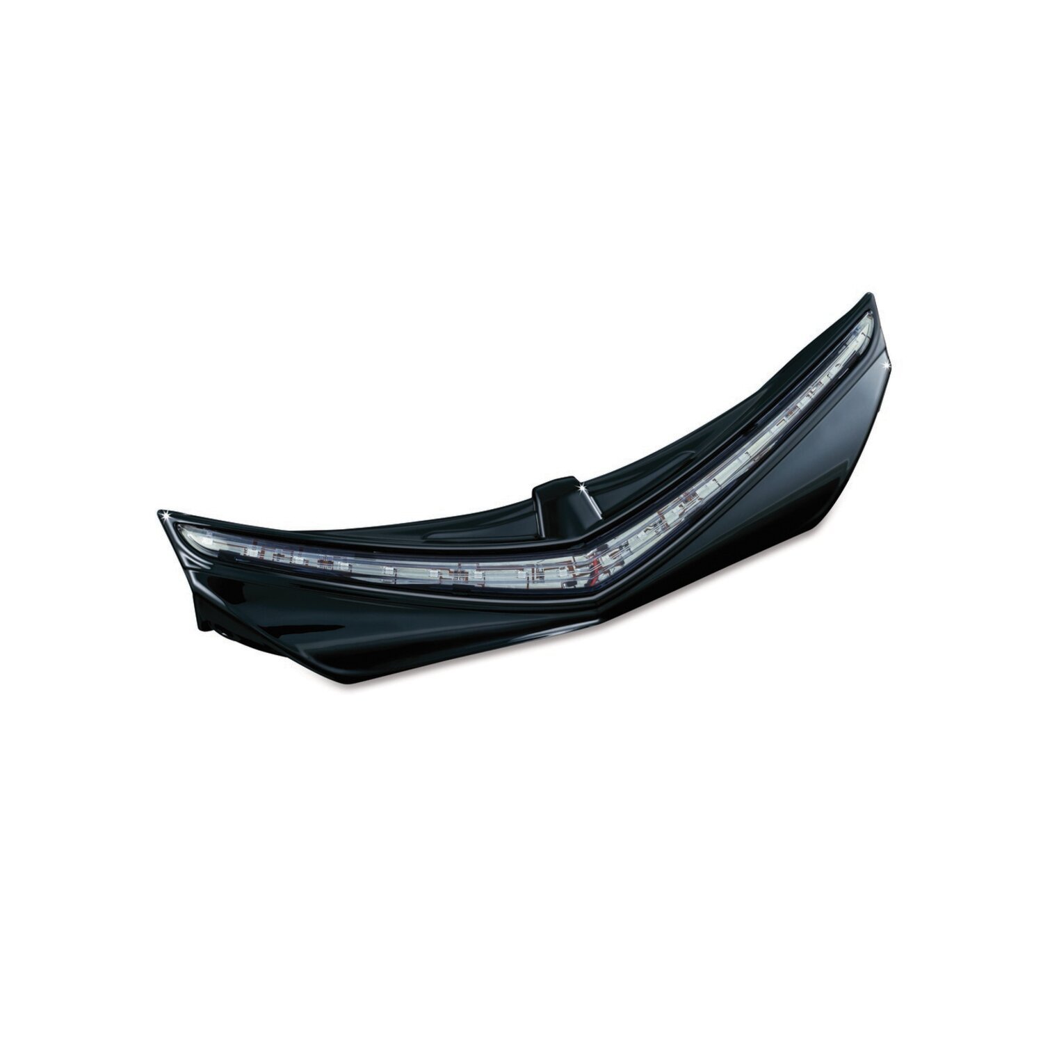 Kuryakyn, LED rear fender tip gloss black, smoke lens