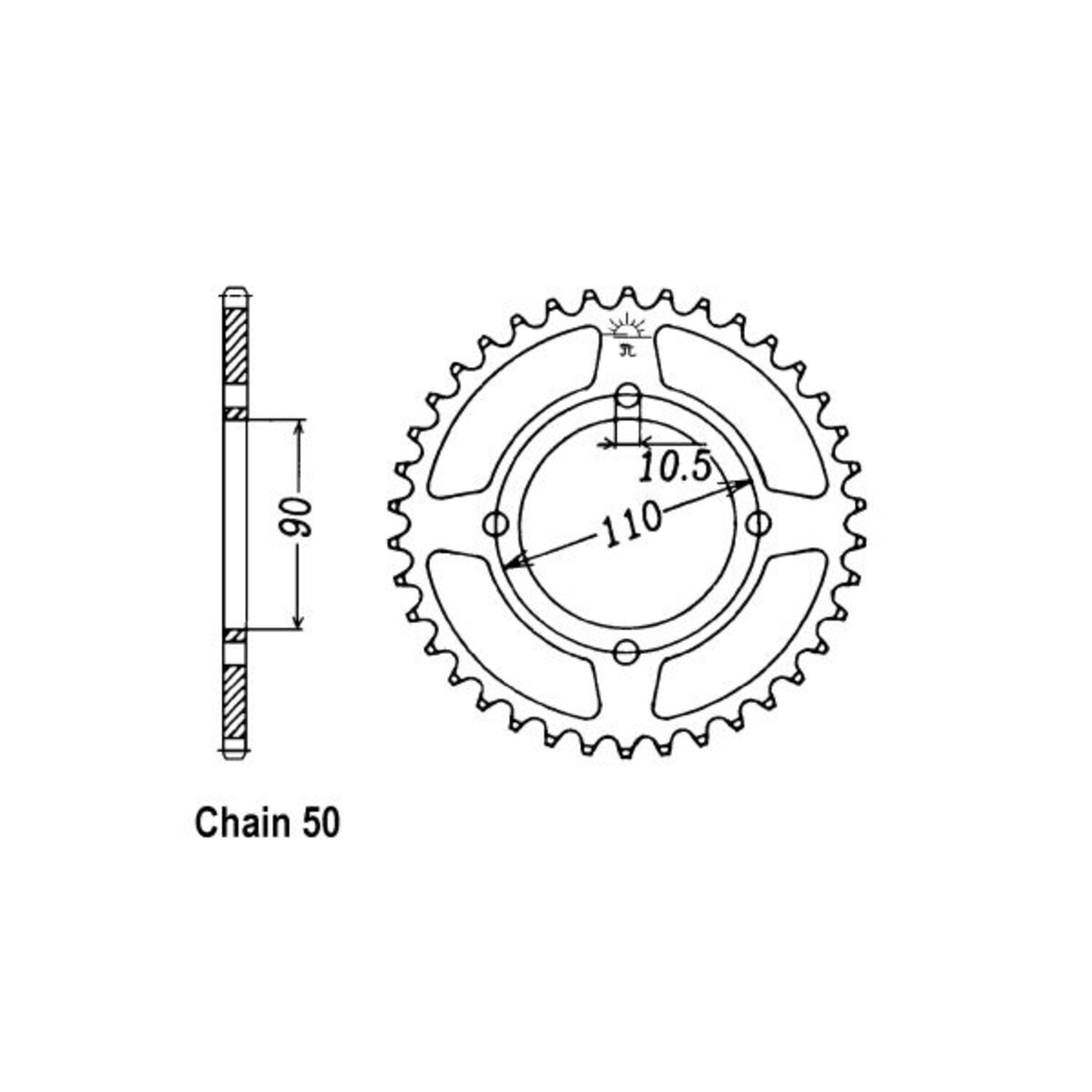 JT Rear Sprocket 840.38