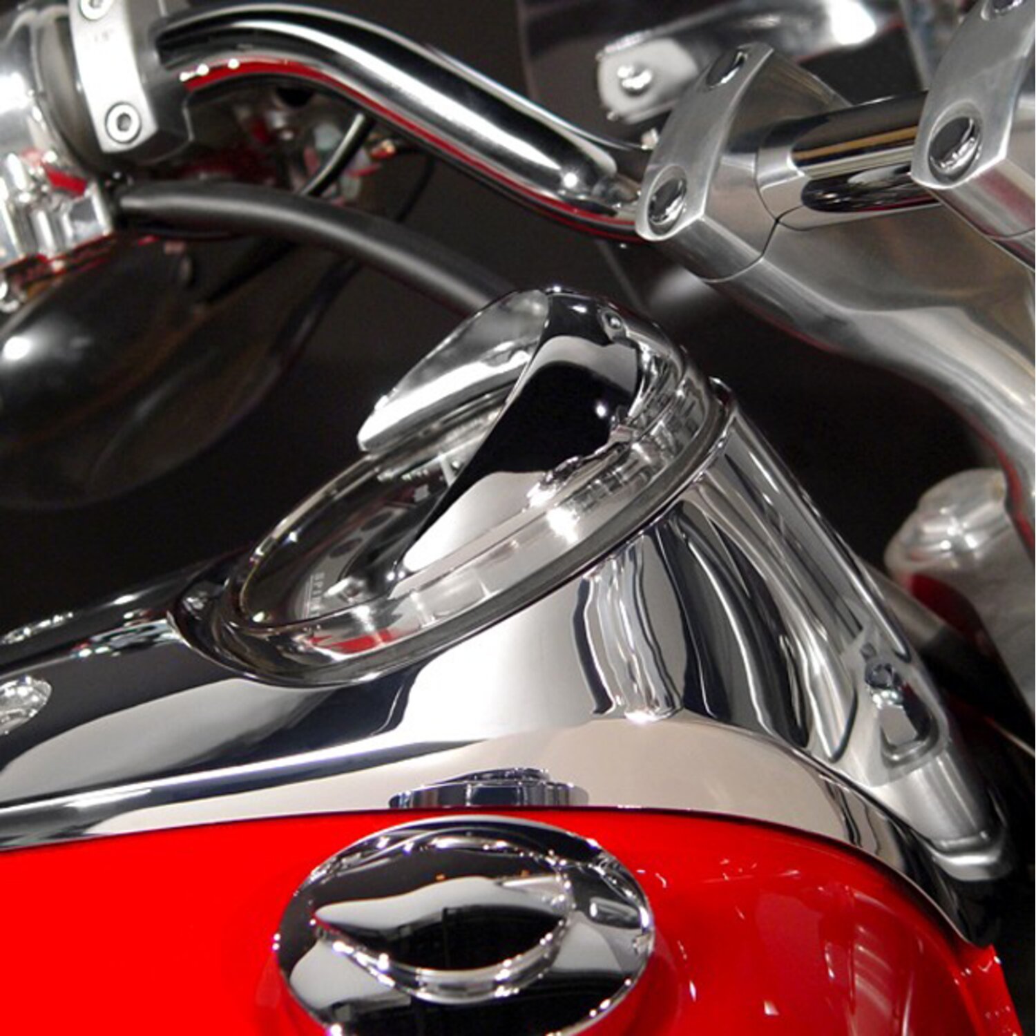 NC cast speedometer visor, Unpainted, Chrome