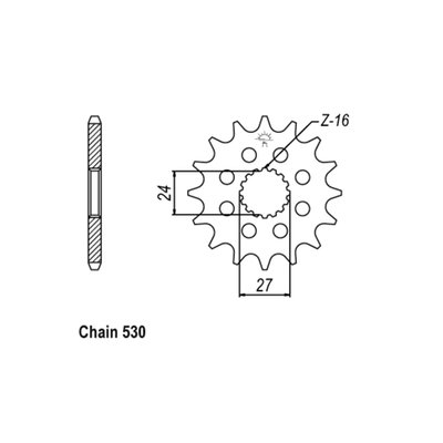 JT steel front sprockets are manufactured using Japanese SCM420 Chromoly or C49 high carbon steel. Accurately machined with the tightest of tolerances to guarantee a perfect fit and chain alignment. Fully heat treated 
