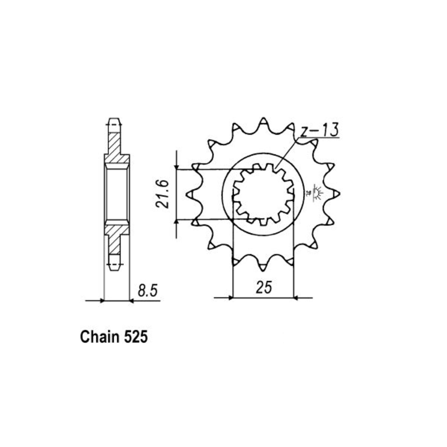 JT Front Sprocket 1537.16