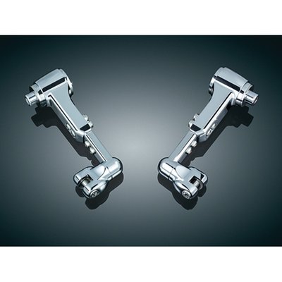 Use this update kit for Ergo and Ergo II cruise mounts to give them the same features as the Kuryakyn Ergo III cruise mounts. 
