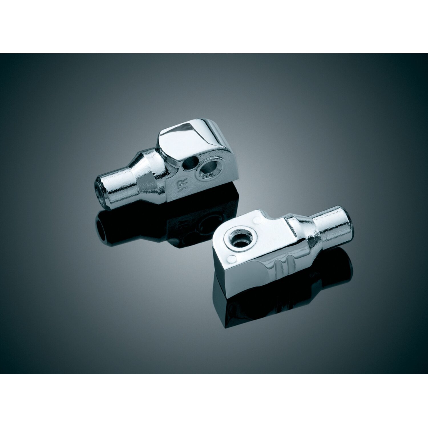 Kuryakyn, Footpeg adapter tapered, Silver, Chrome