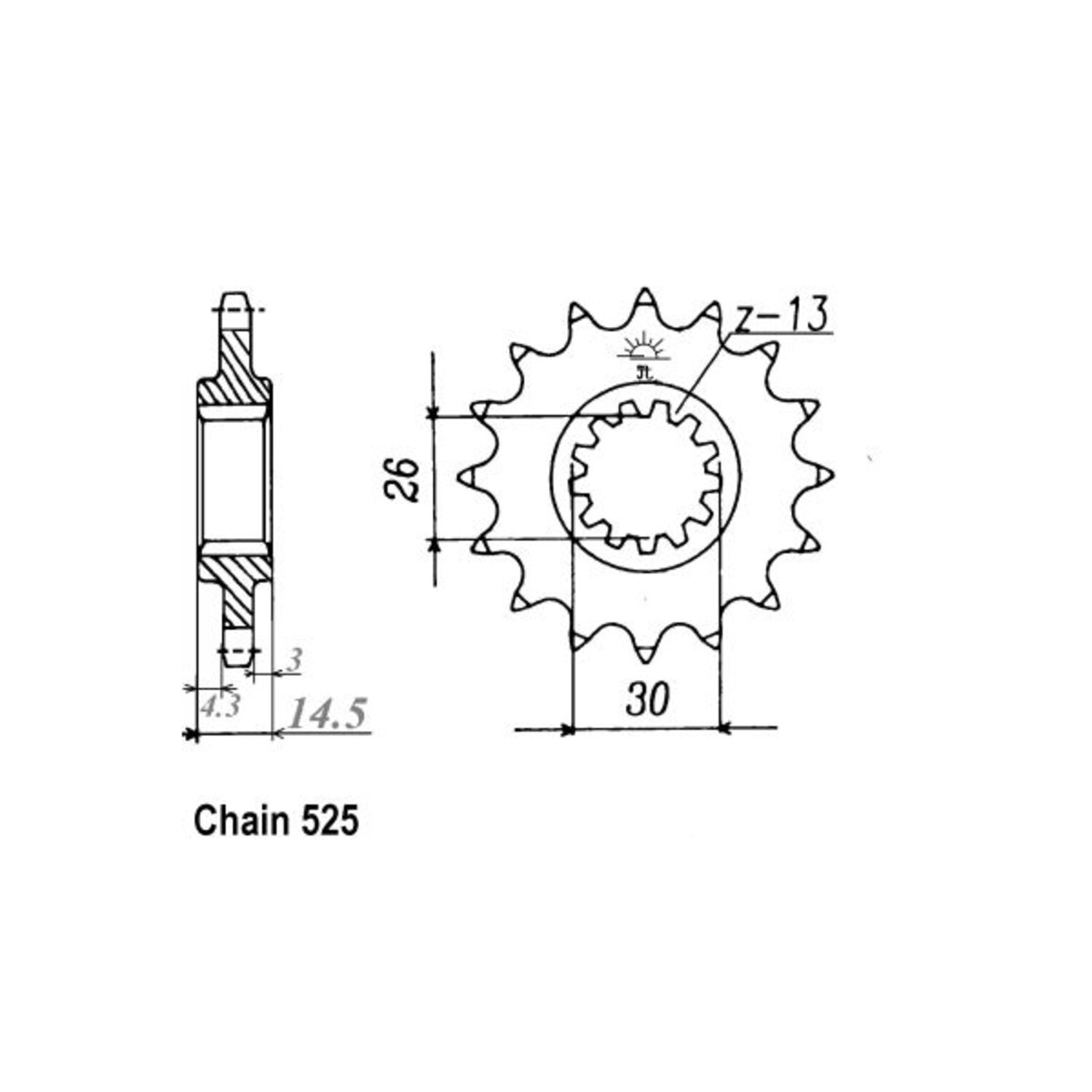 JT Front Sprocket 1332.17