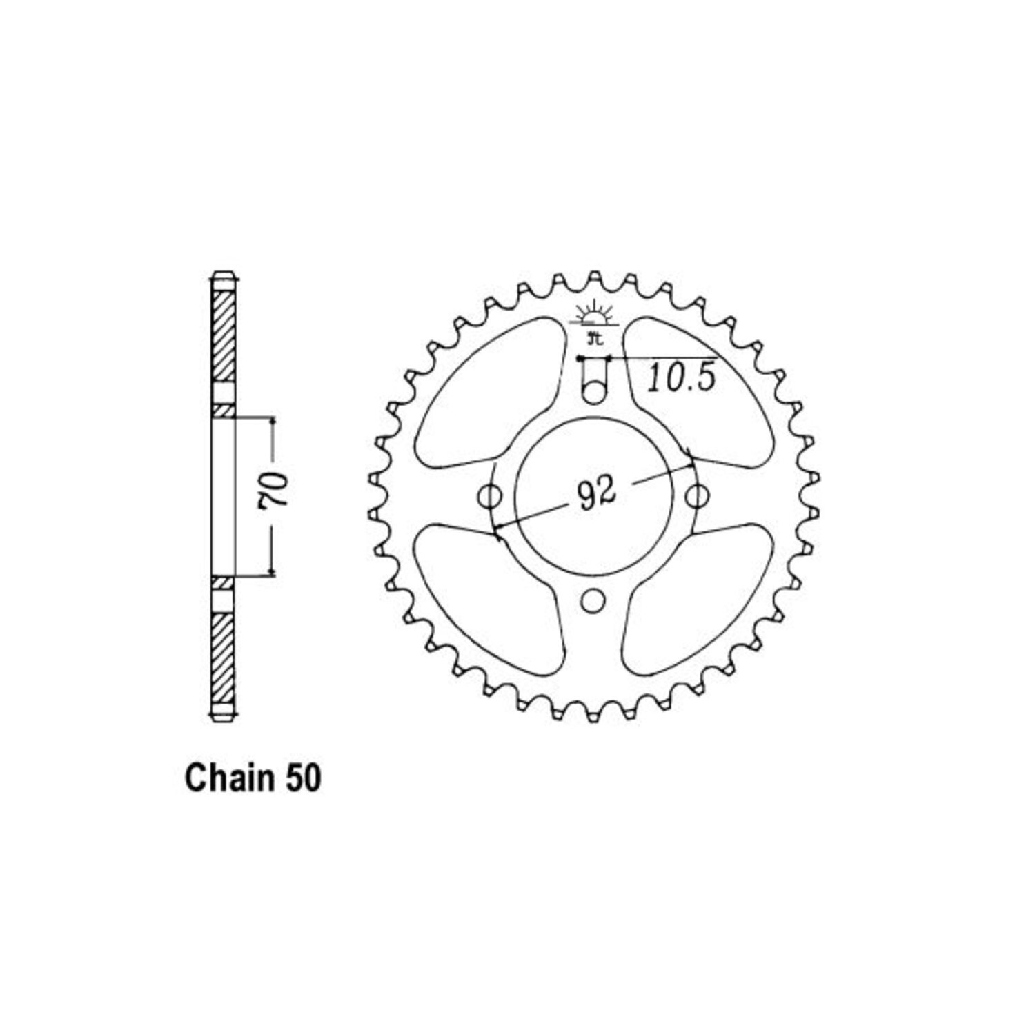 JT Rear Sprocket 476.45