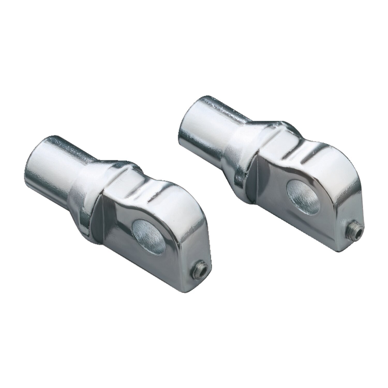 Kuryakyn, Tapered footpeg adapter, Silver, Chrome