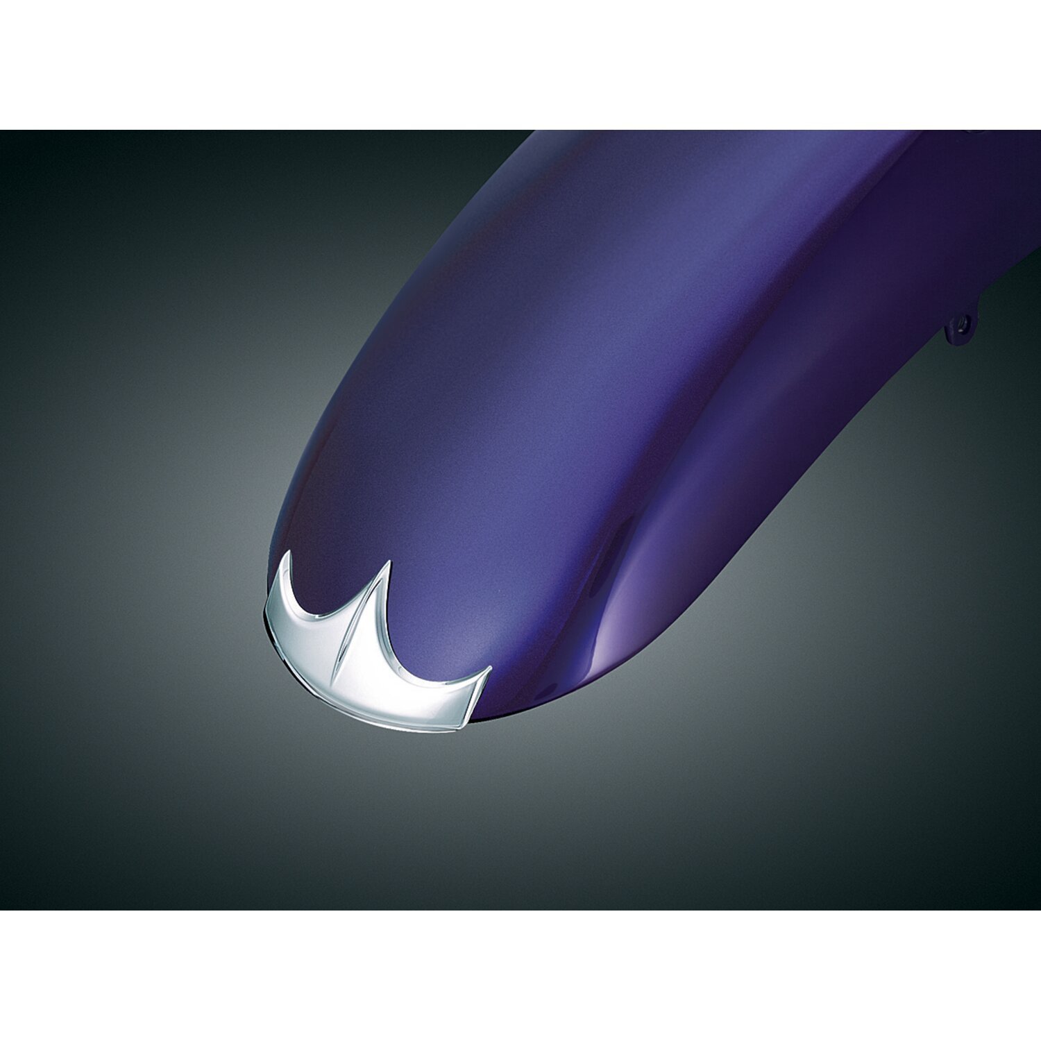 Kuryakyn, Universal front fender tip, Silver, Chrome