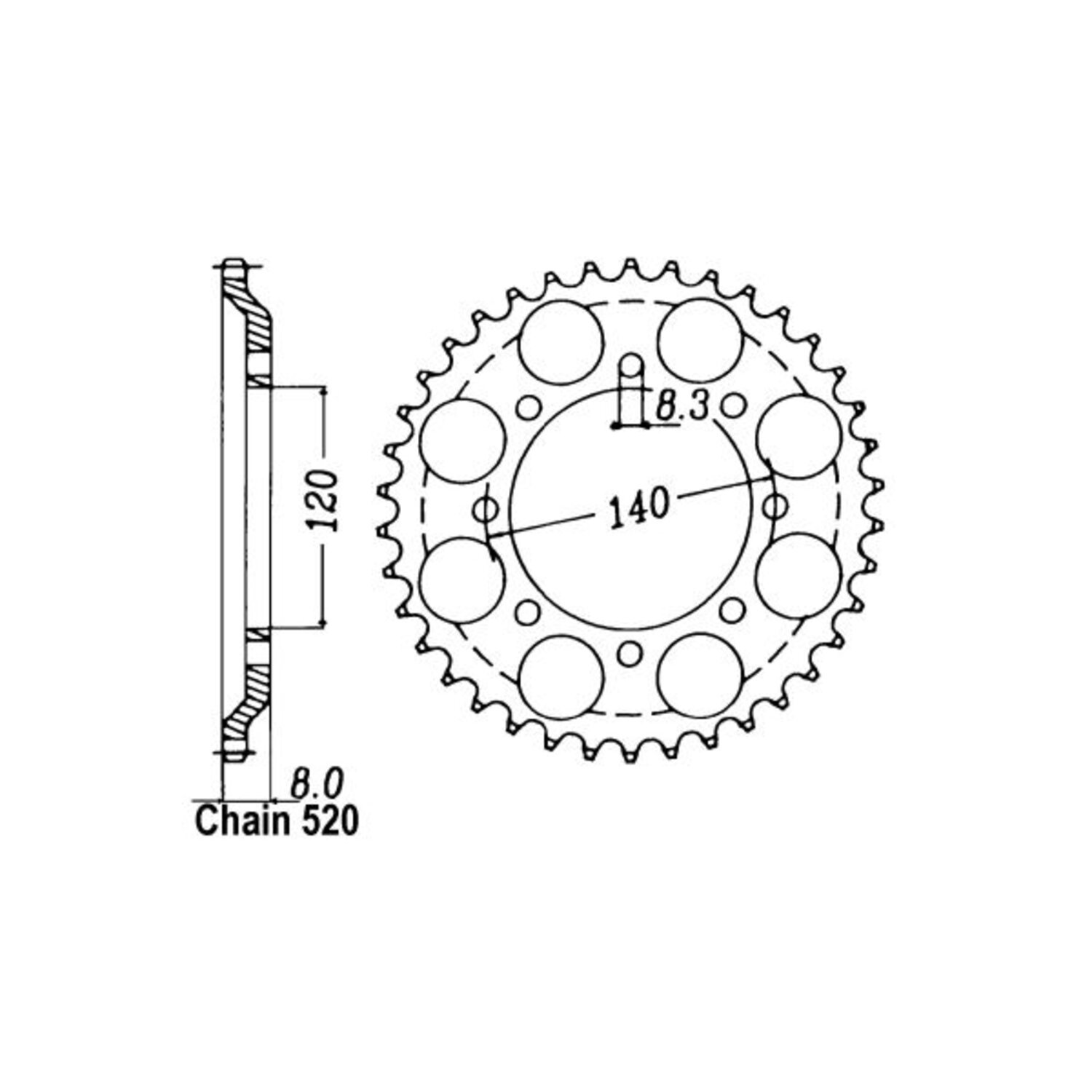 JT Rear Sprocket 477.43