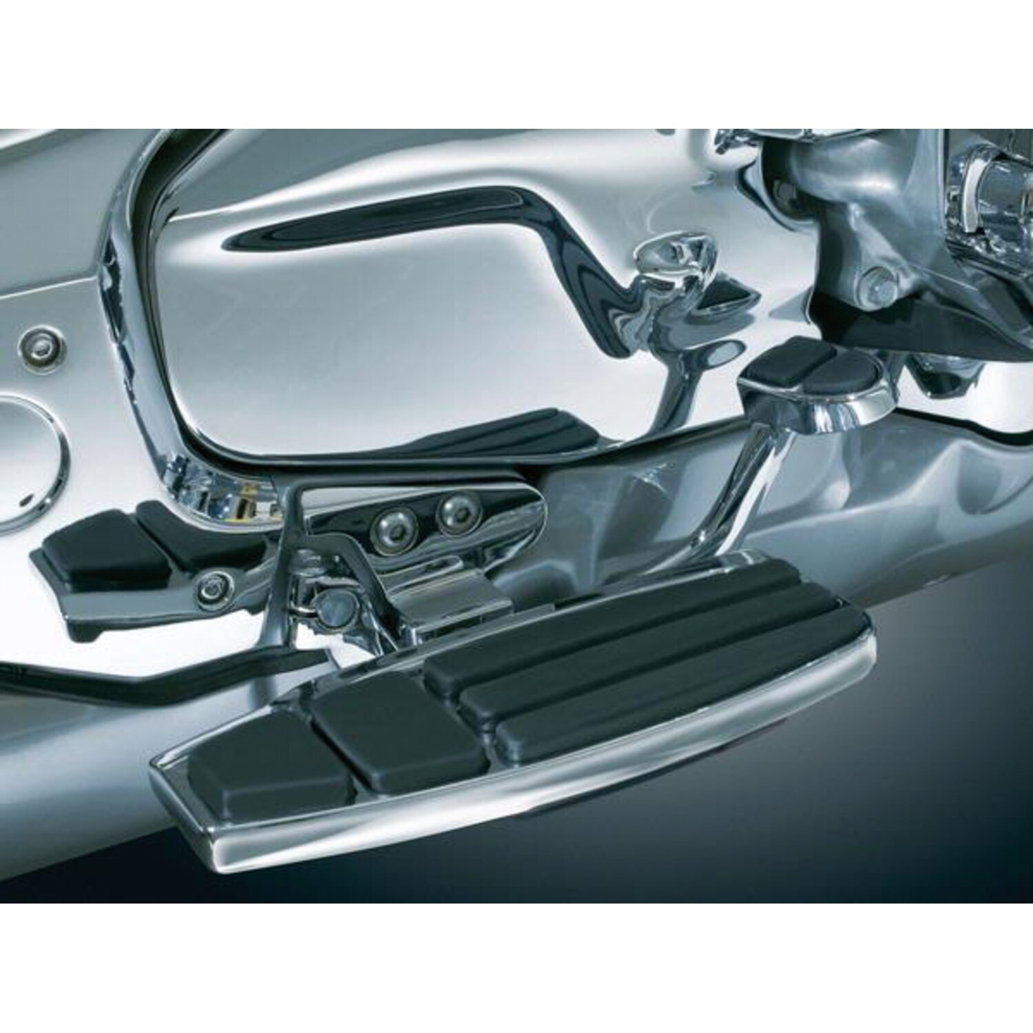 Kuryakyn, Driver floorboard kit, Black, Chrome
