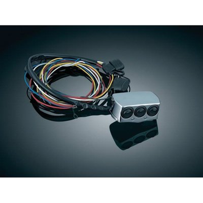 Control your accent lighting and additional motorcycle accessories at the tip of your fingers with these master cylinder Accessory Switches. Rated for 12V and up to 10-Amp accessories each, these switches add convenience and style to controlling auxiliary lighting and other accessories on your motorcycle.
