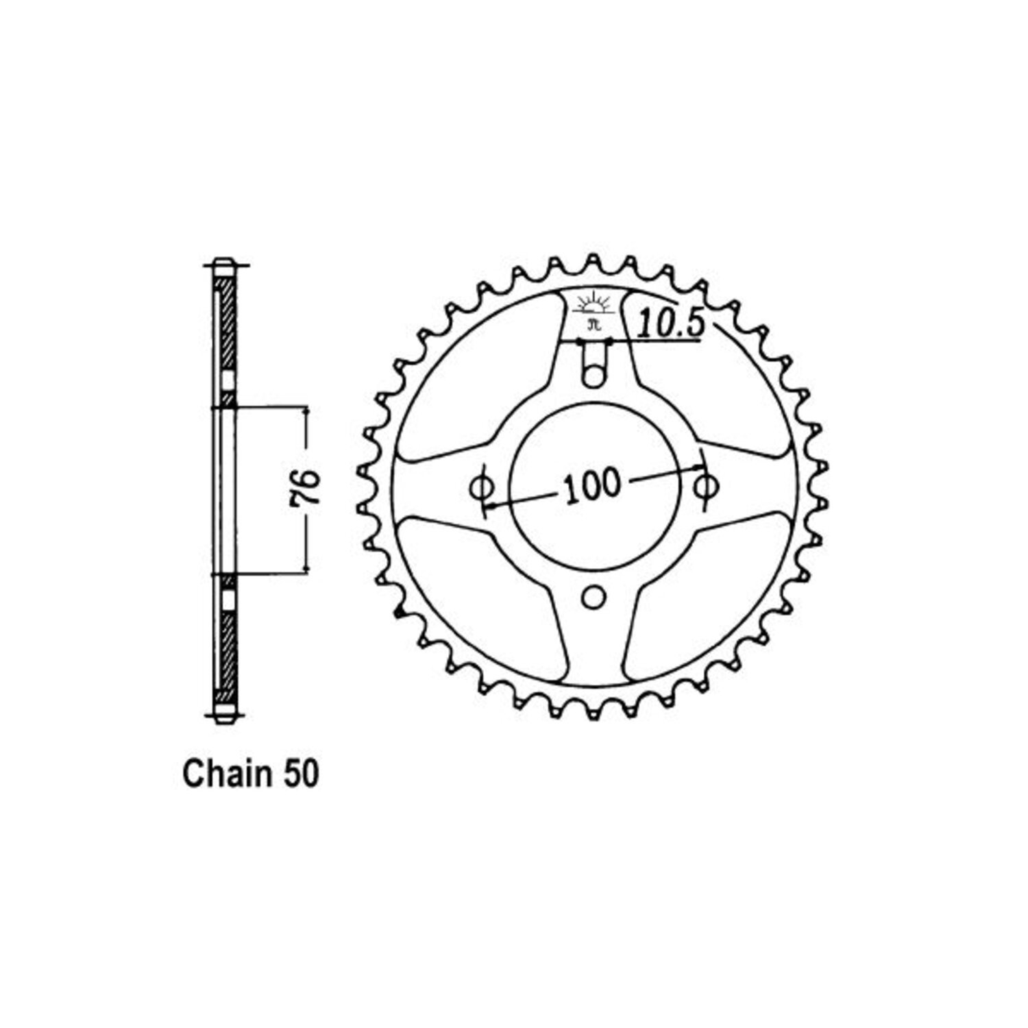 JT Rear Sprocket 824.40