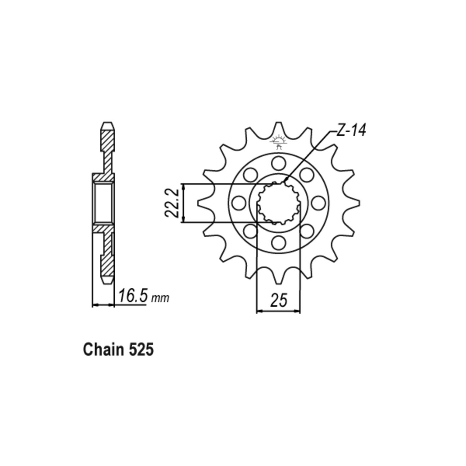 JT Front Sprocket 741.15