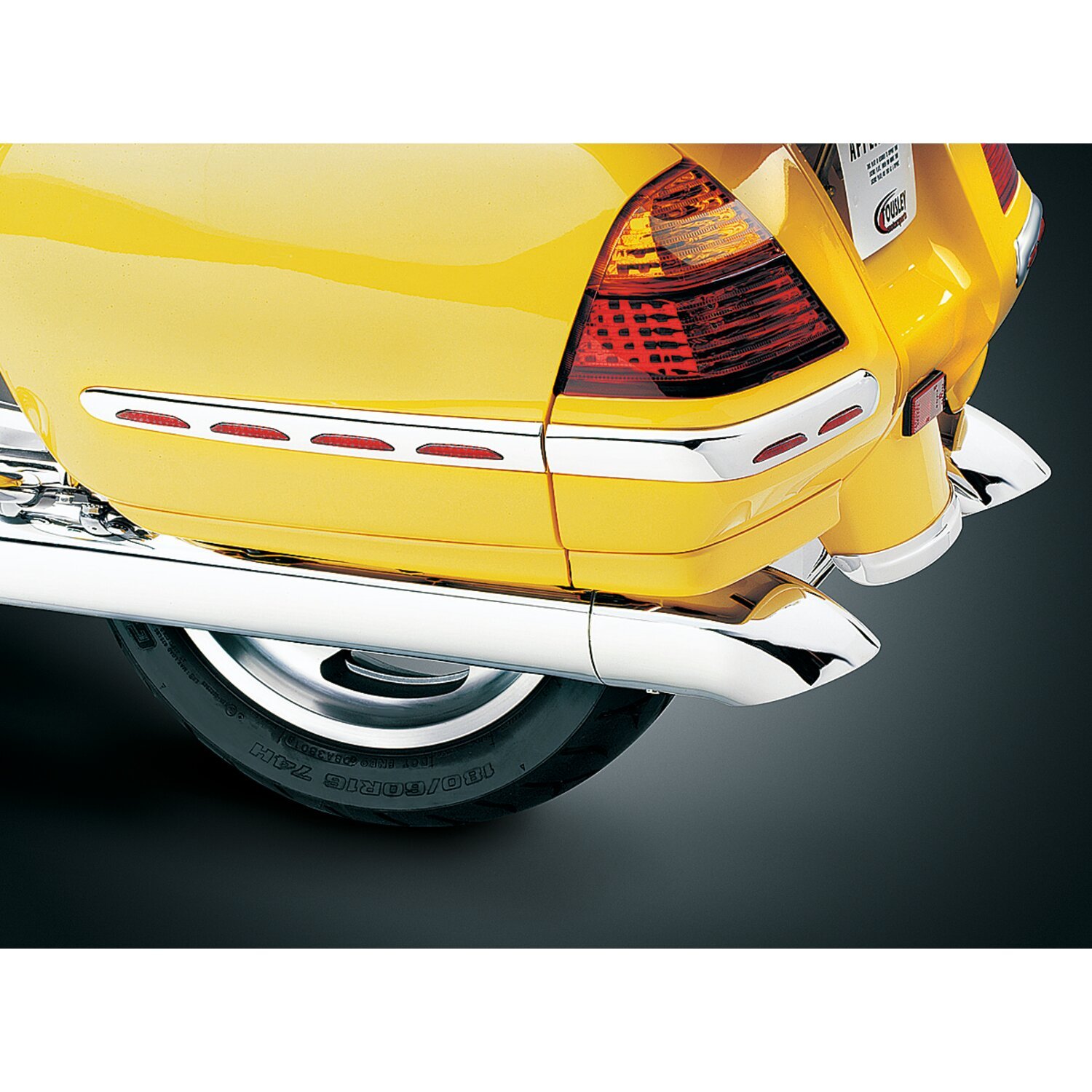 Kuryakyn, Turn down exhaust extensions, Chrome