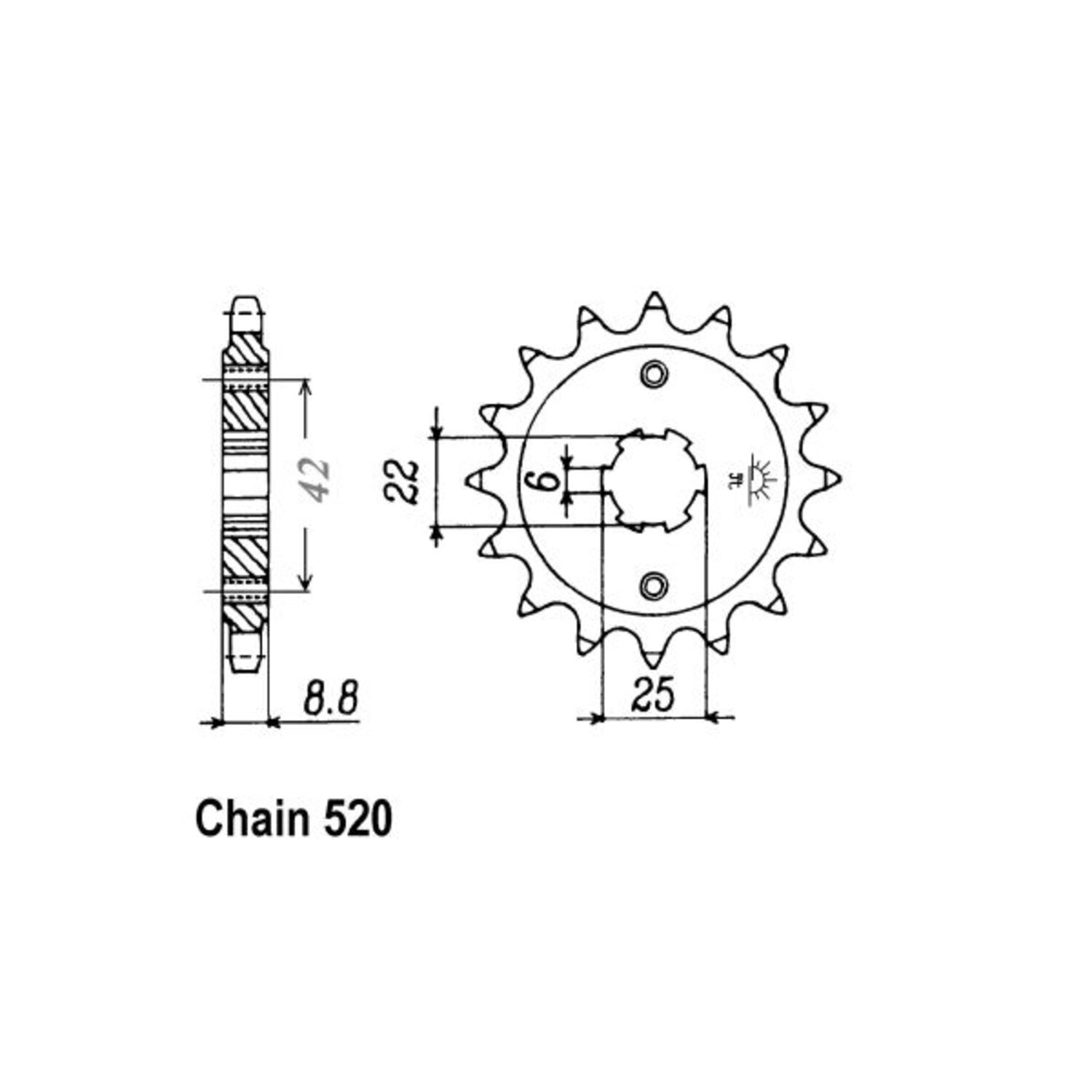 JT Front Sprocket 276.16