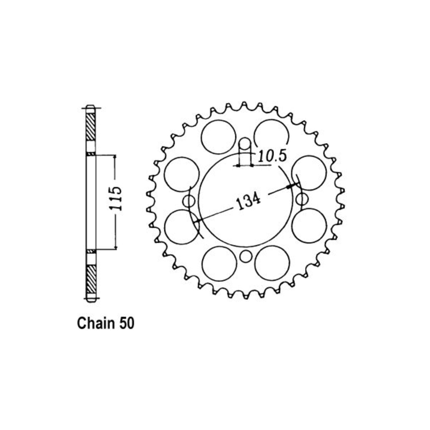 JT Rear Sprocket 718.46