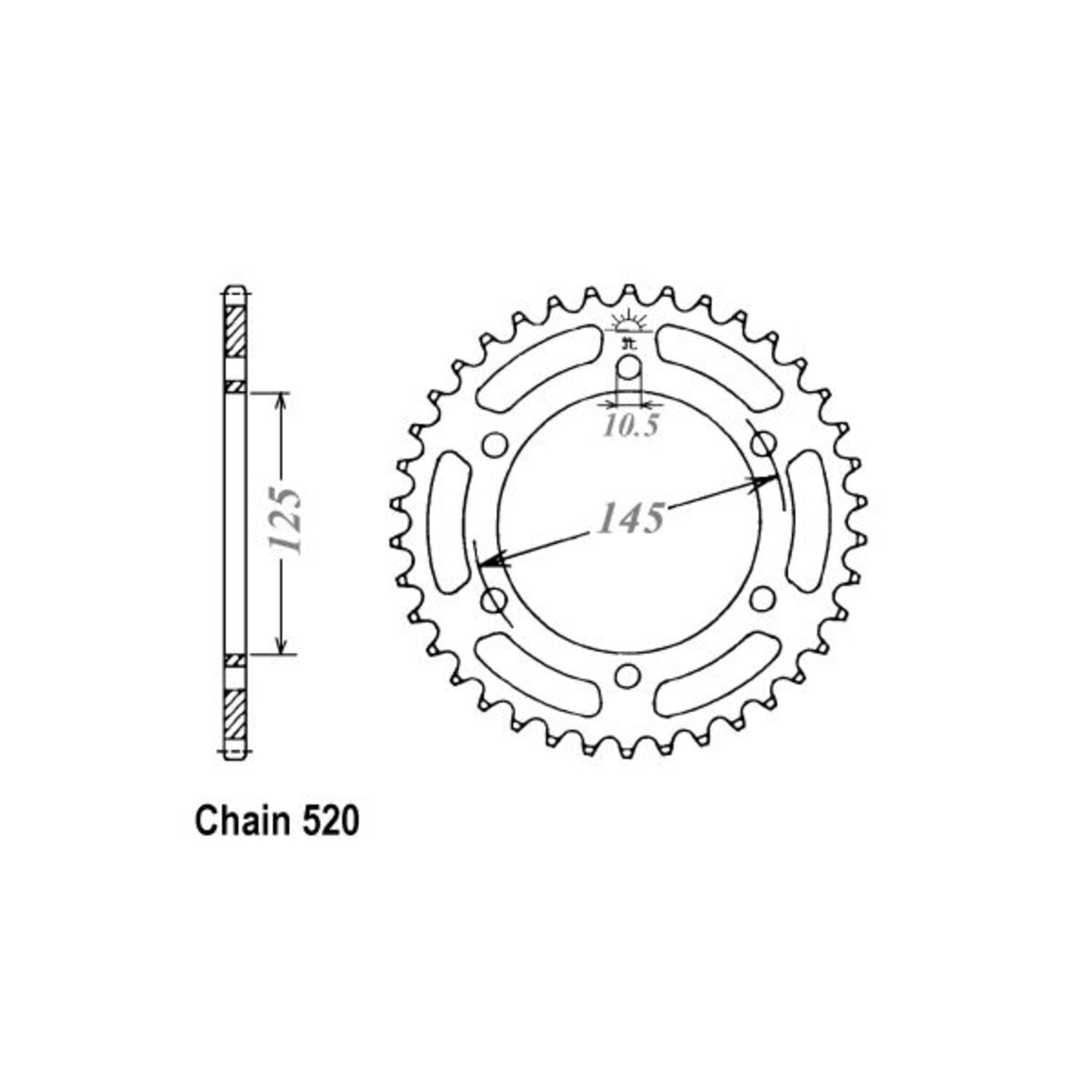 JT Rear Sprocket 855.45