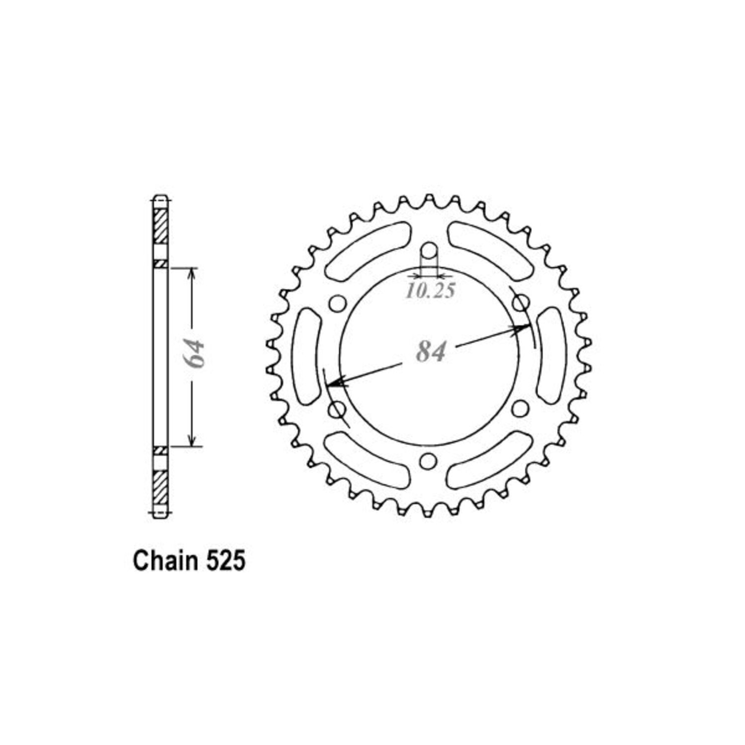 JT Rear Sprocket 812.43