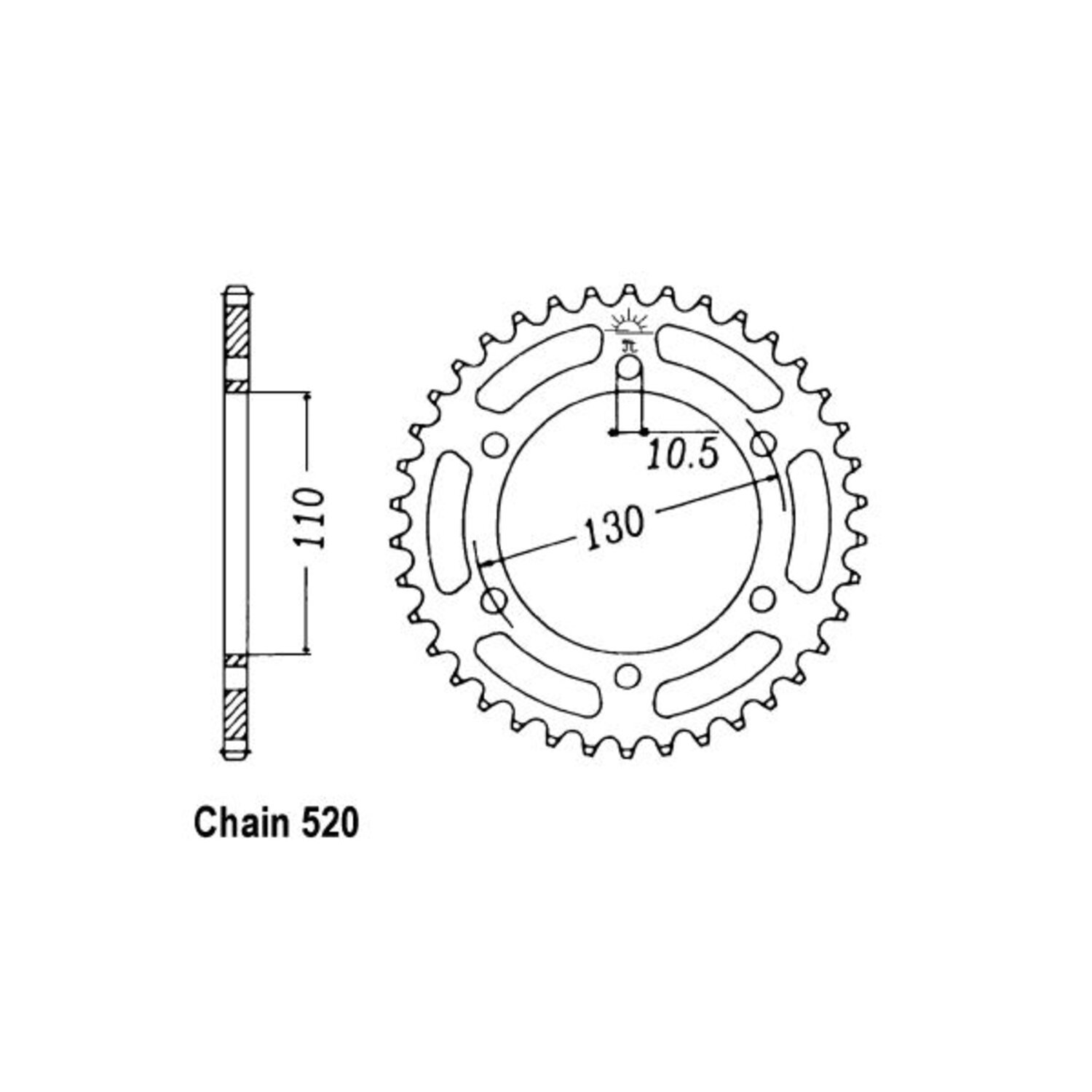 JT Rear Sprocket 486.38