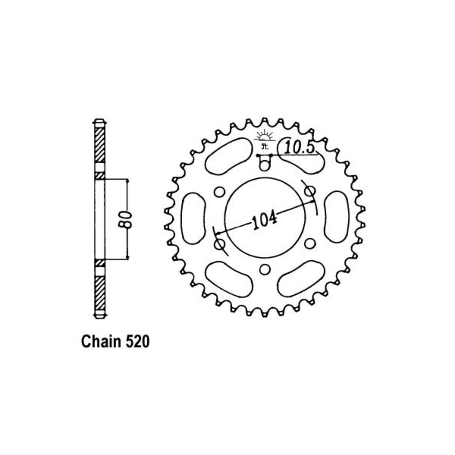 JT Rear Sprocket 478.38
